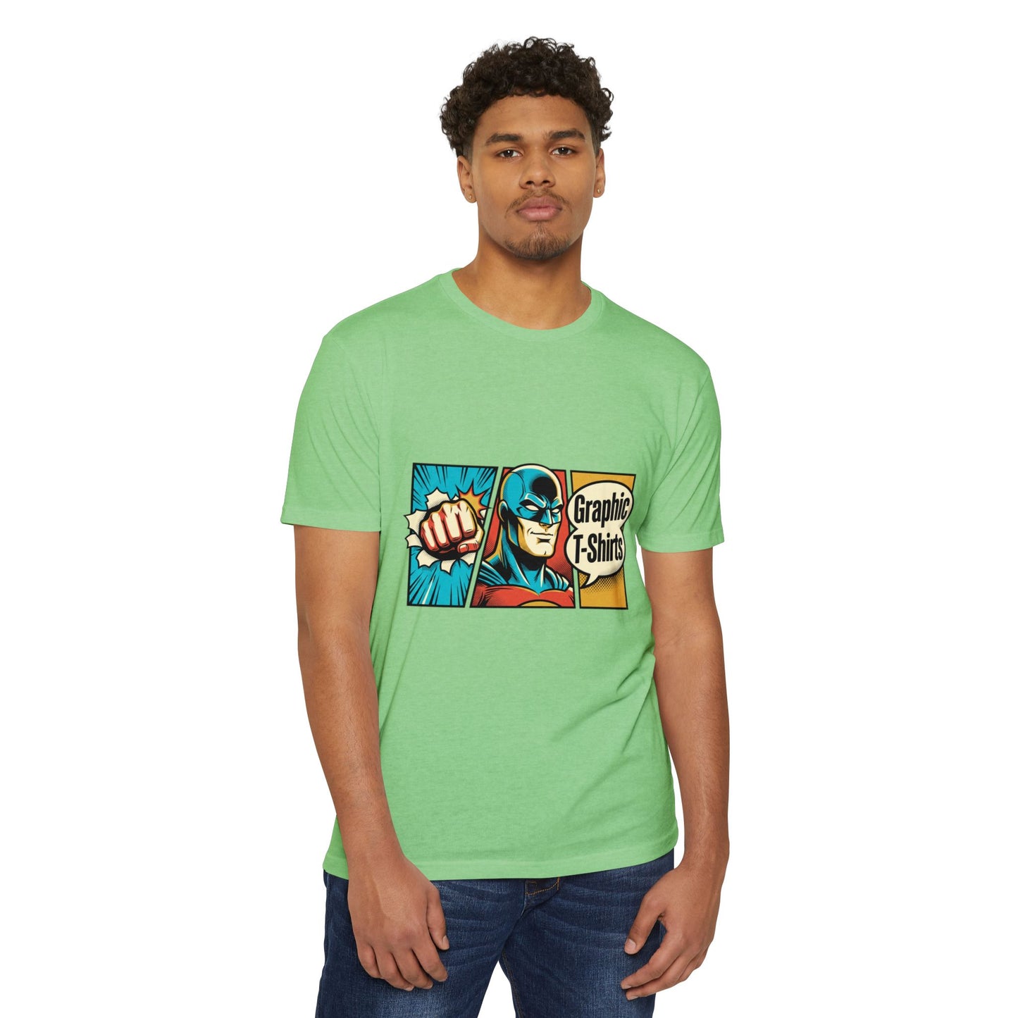 Retro Comic Superhero T-Shirt — Pop Art Graphic Tee
