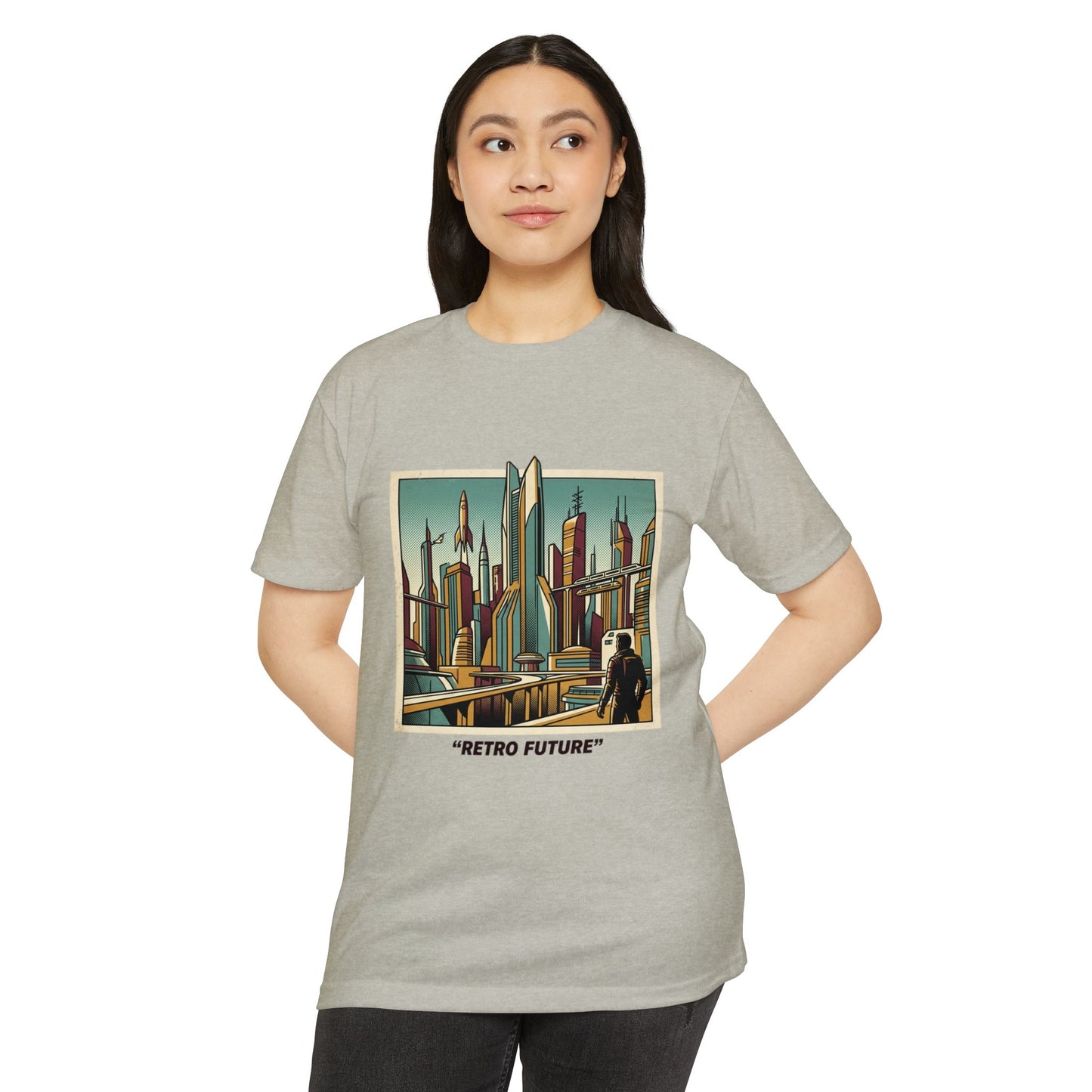Retro Future Vintage Sci‑Fi City T‑Shirt