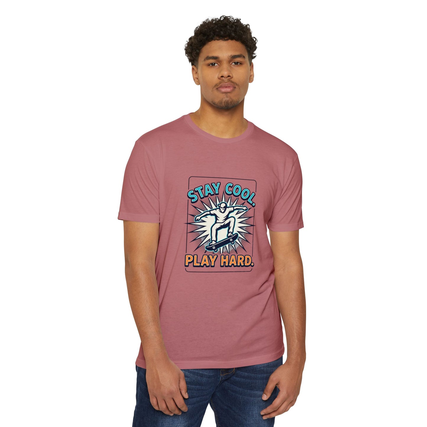 Stay Cool Play Hard Skateboard T-Shirt