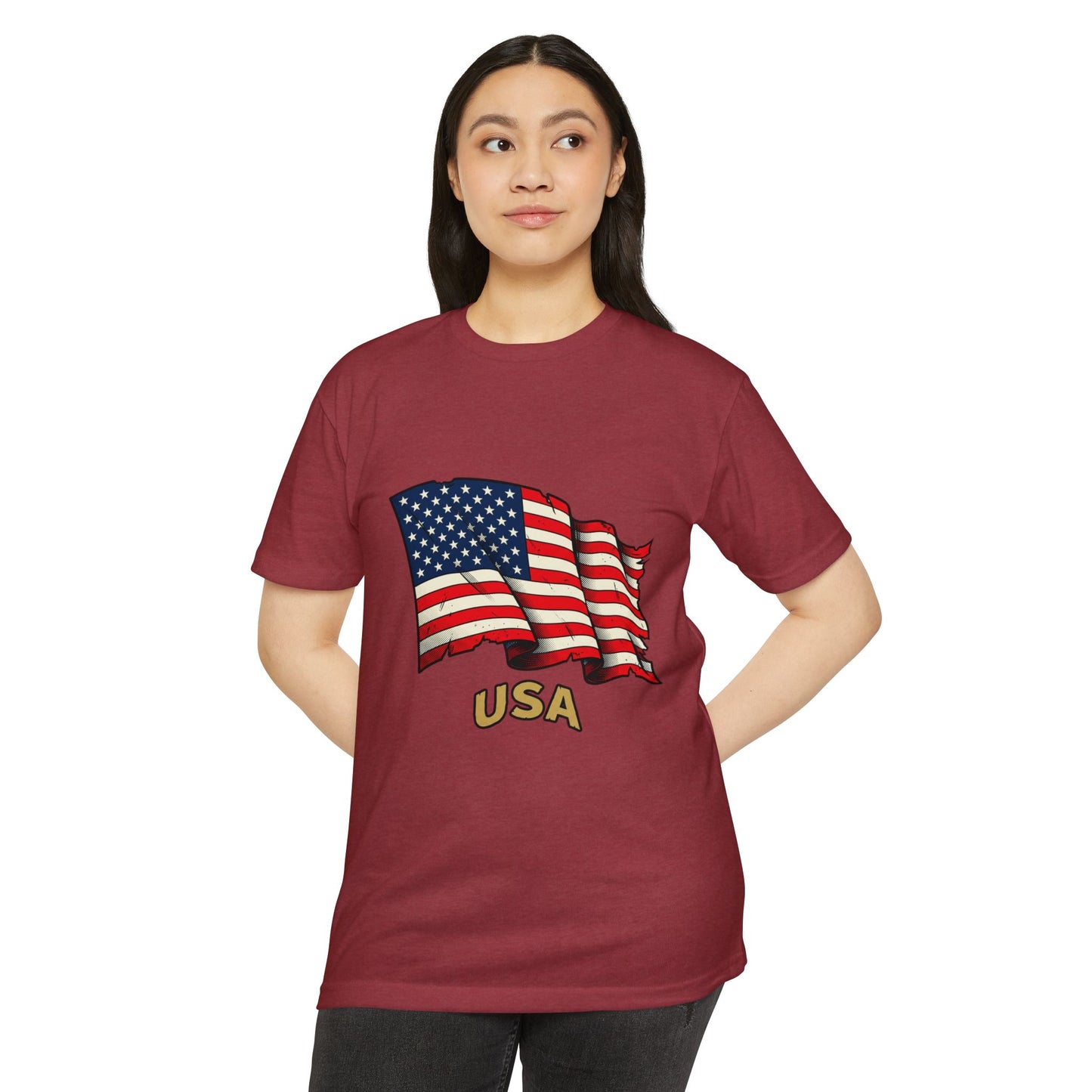 Vintage American Flag T-Shirt — USA Flag Graphic Tee