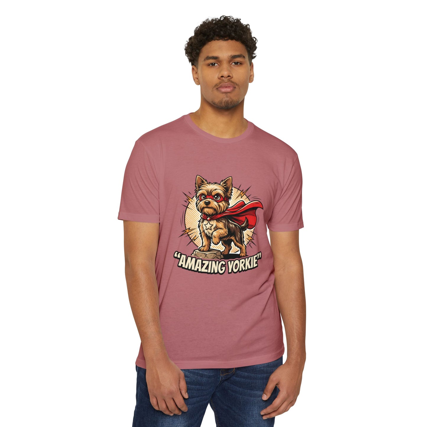 Yorkie Superhero T-Shirt — Cute Yorkshire Terrier Graphic Tee