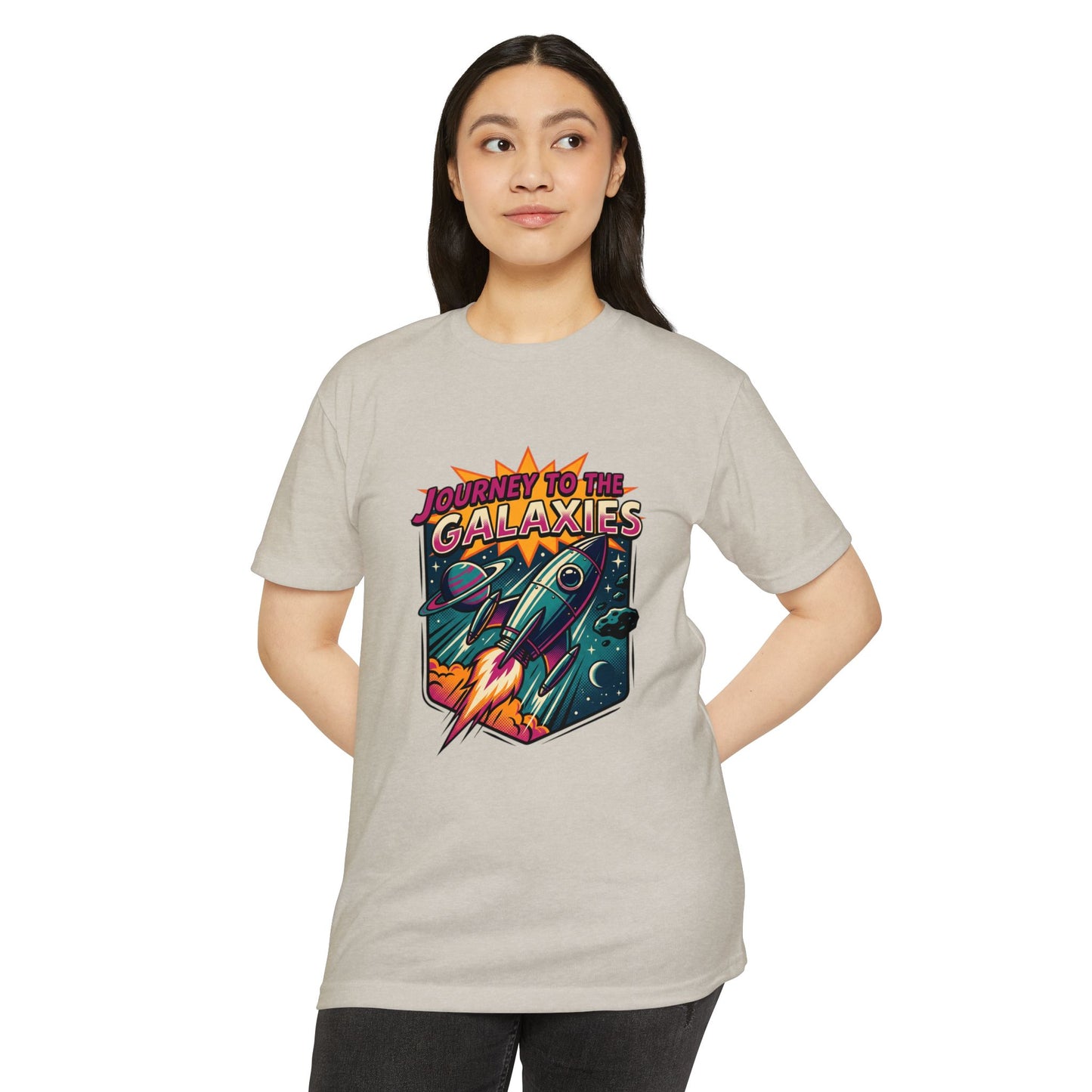 Journey to the Galaxies T-Shirt — Retro Rocket Space Tee