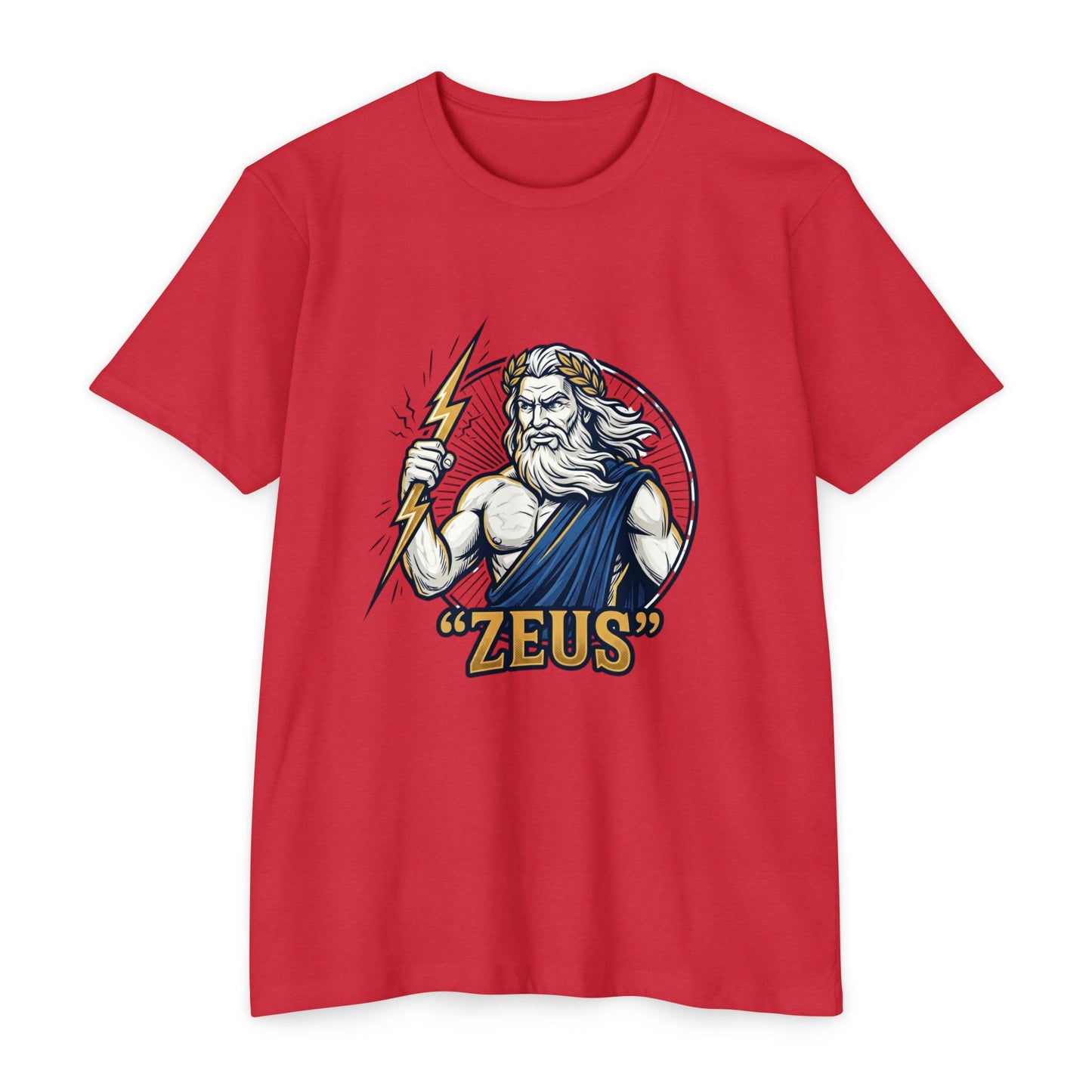 Zeus Lightning Graphic T‑Shirt — Mythology Greek God Tee
