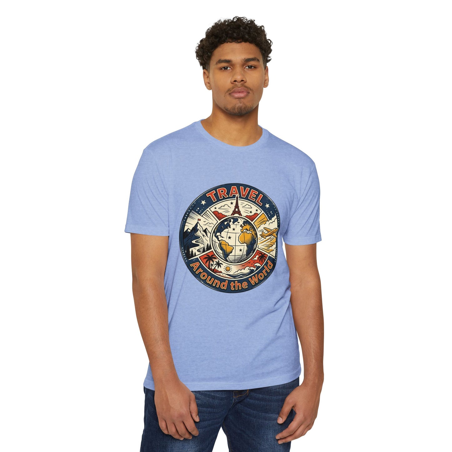Vintage Globe Adventure T-Shirt — Travel Around the World Tee
