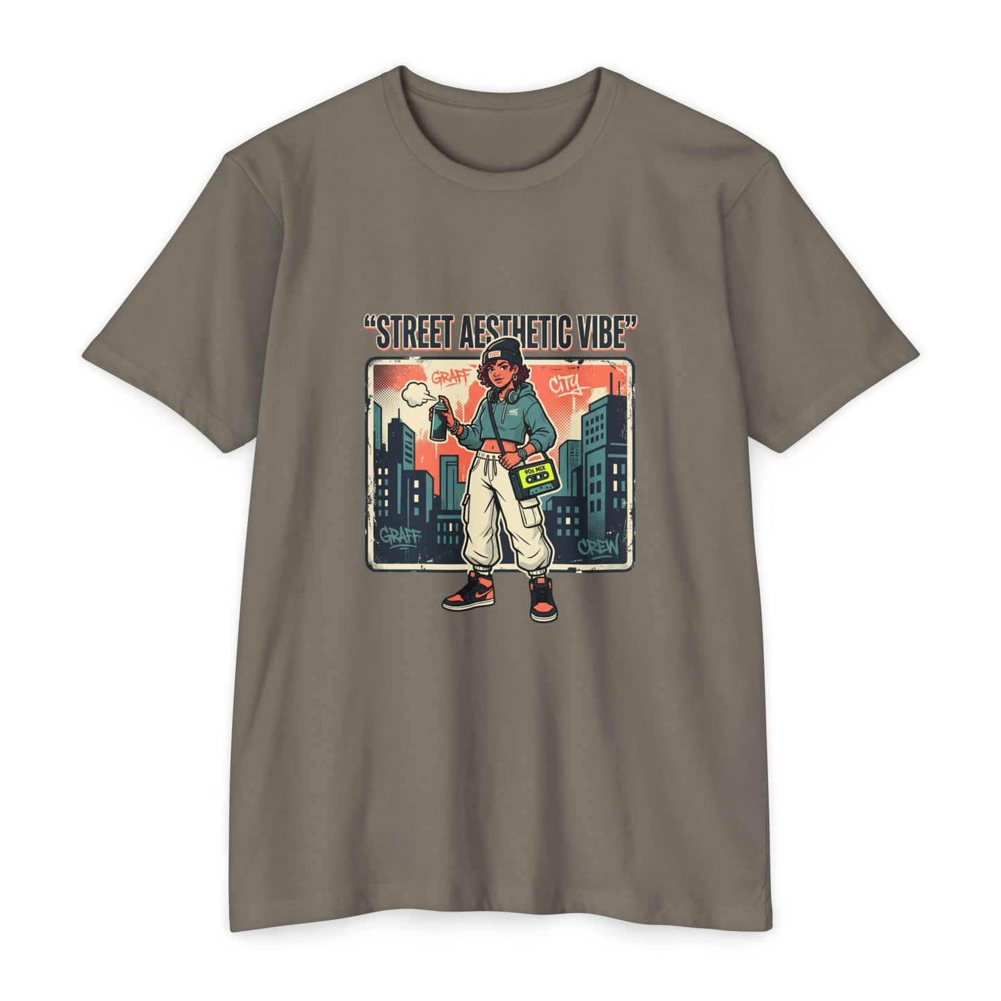 Street Aesthetic Vibe Graphic T-Shirt — Urban Skatewear Tee