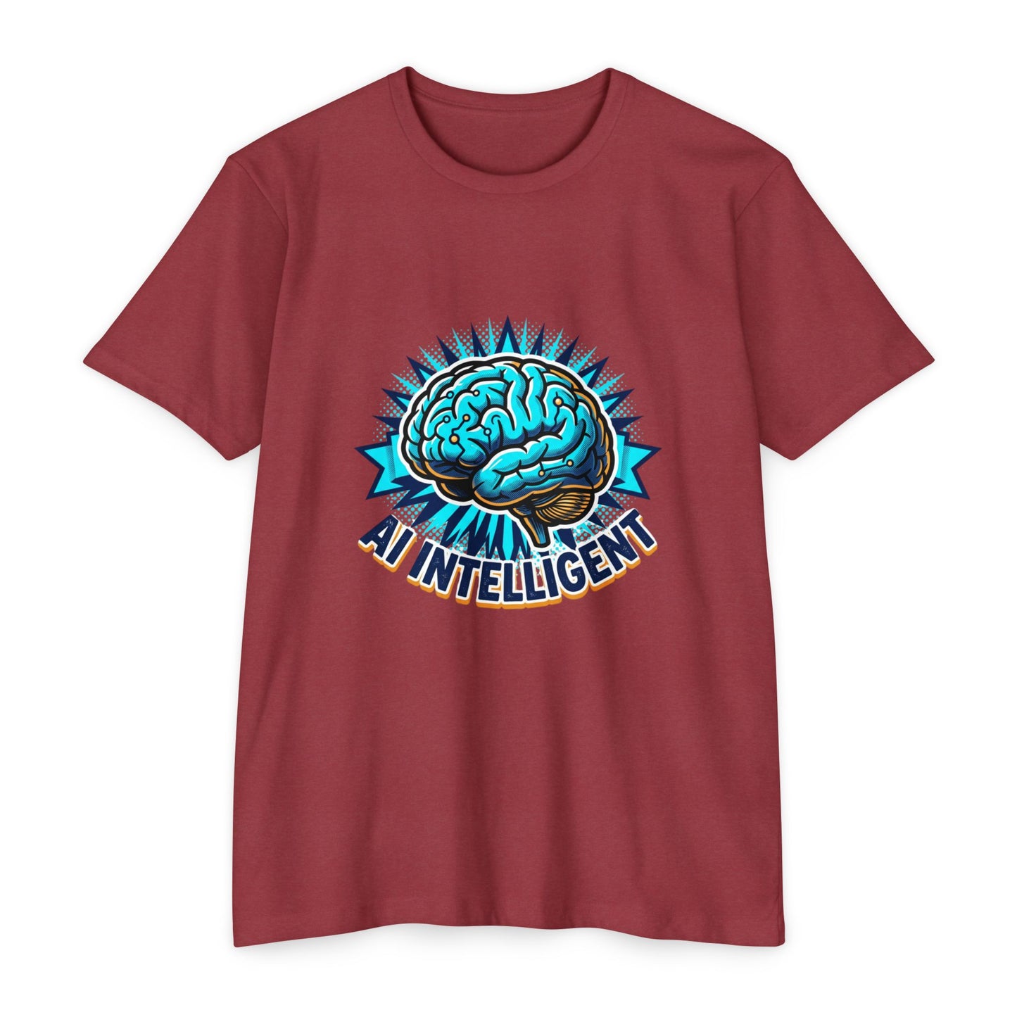 AI Intelligent Brain Graphic T-Shirt — Futuristic Tech Design for AI Enthusiasts