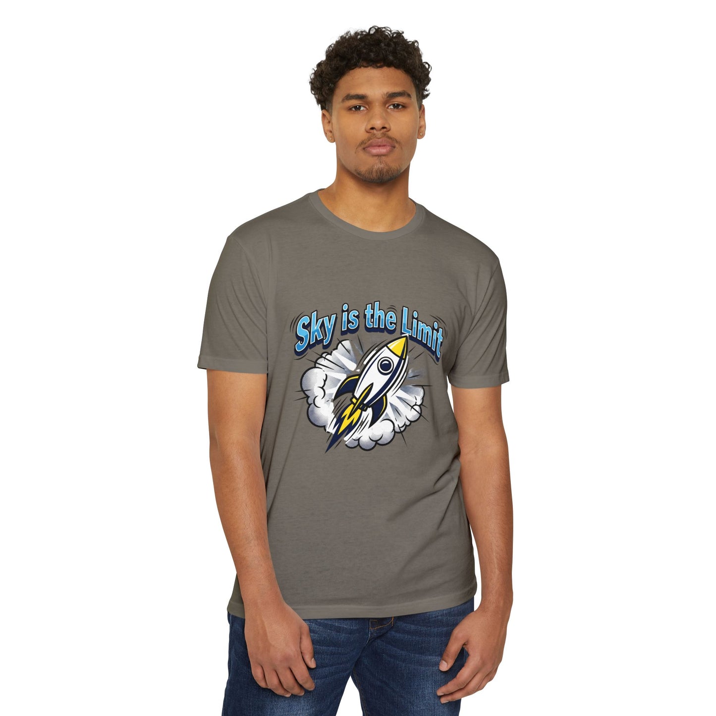 Sky Is the Limit Rocket T-Shirt — Inspirational Graphic Tee