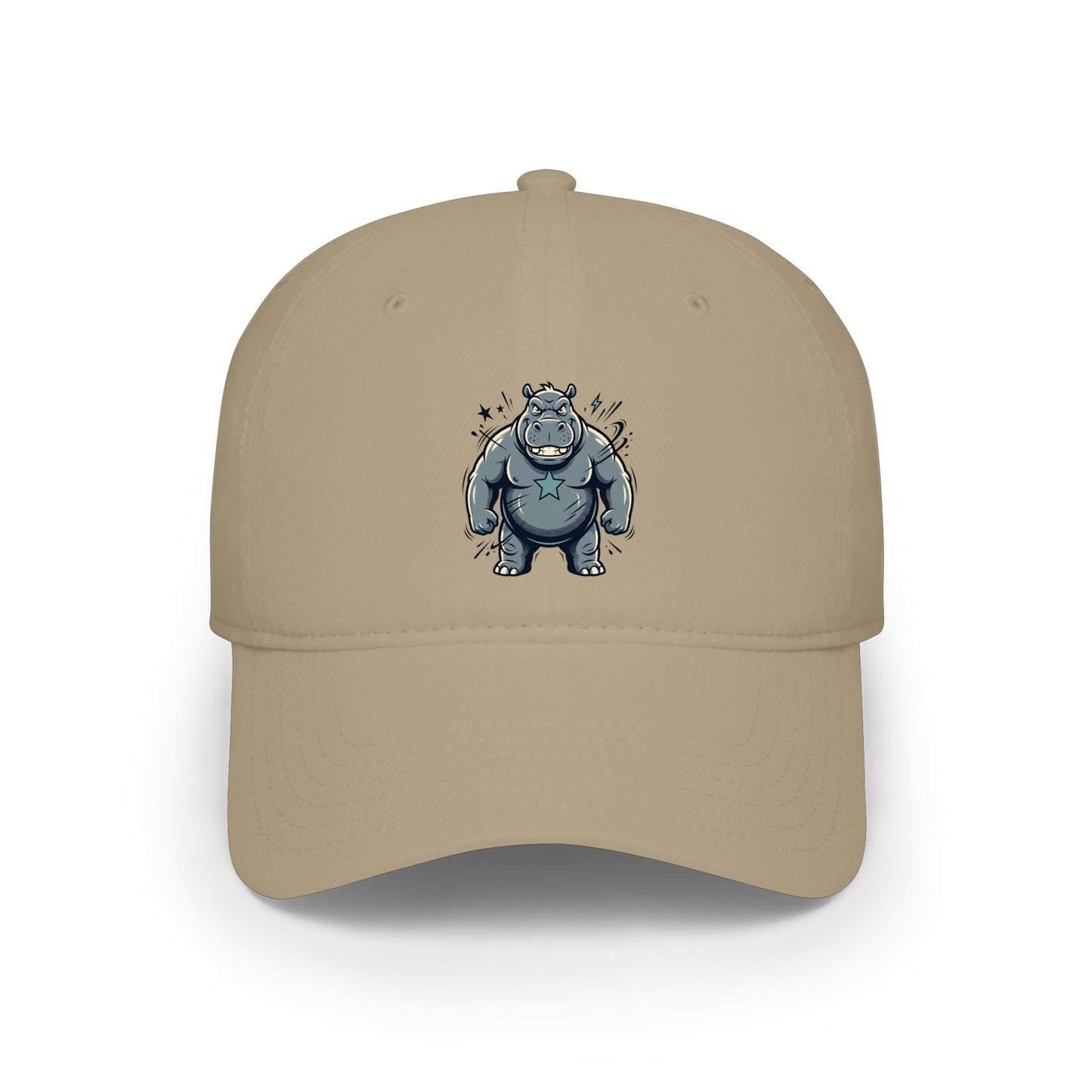 Cute Grumpy Monster Embroidered Baseball Cap