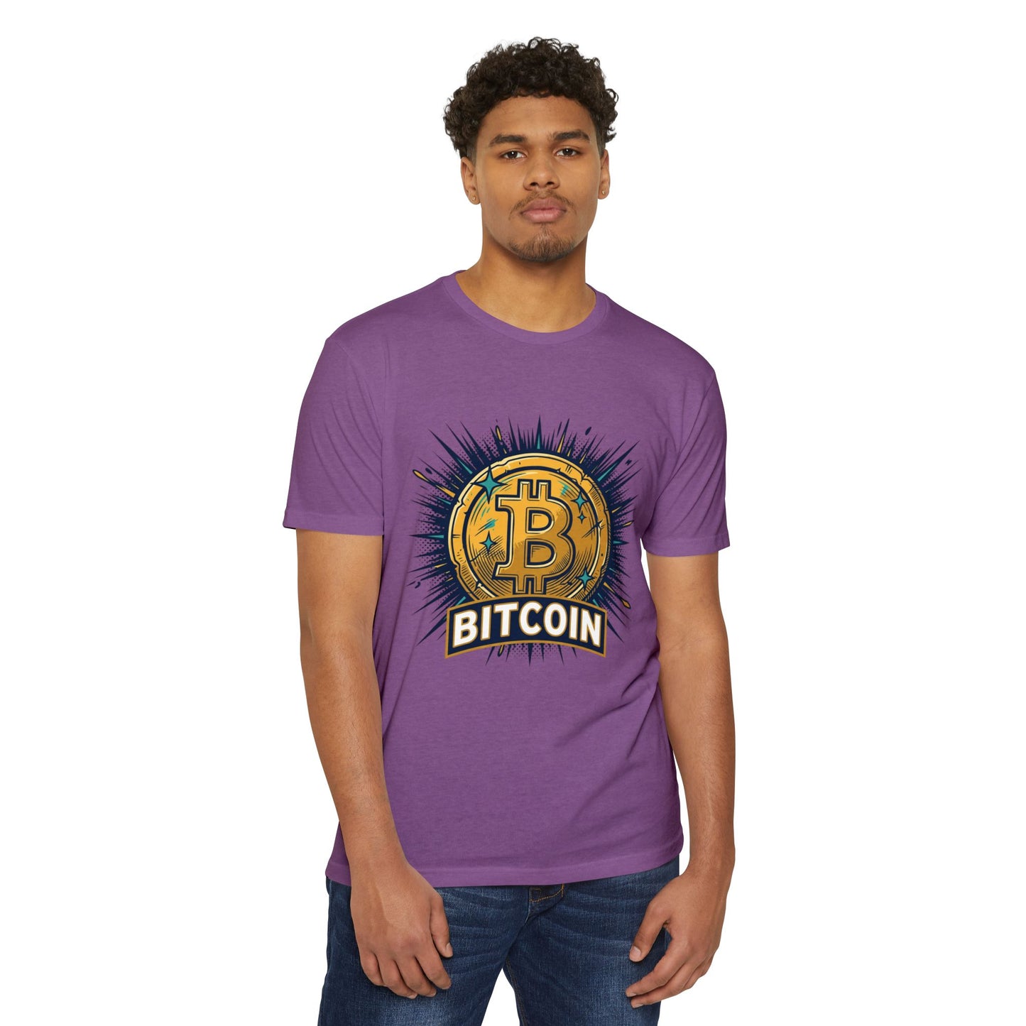 Camiseta gráfica de Bitcoin — Camiseta vintage de moneda criptográfica