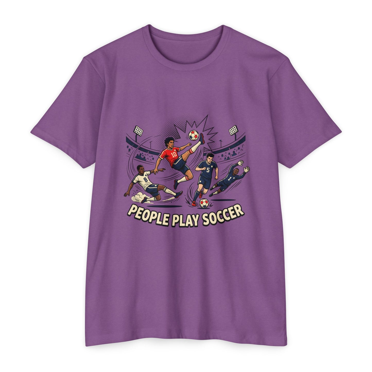 People Play Soccer T-Shirt – Vintage Soccer Players Graphic Tee