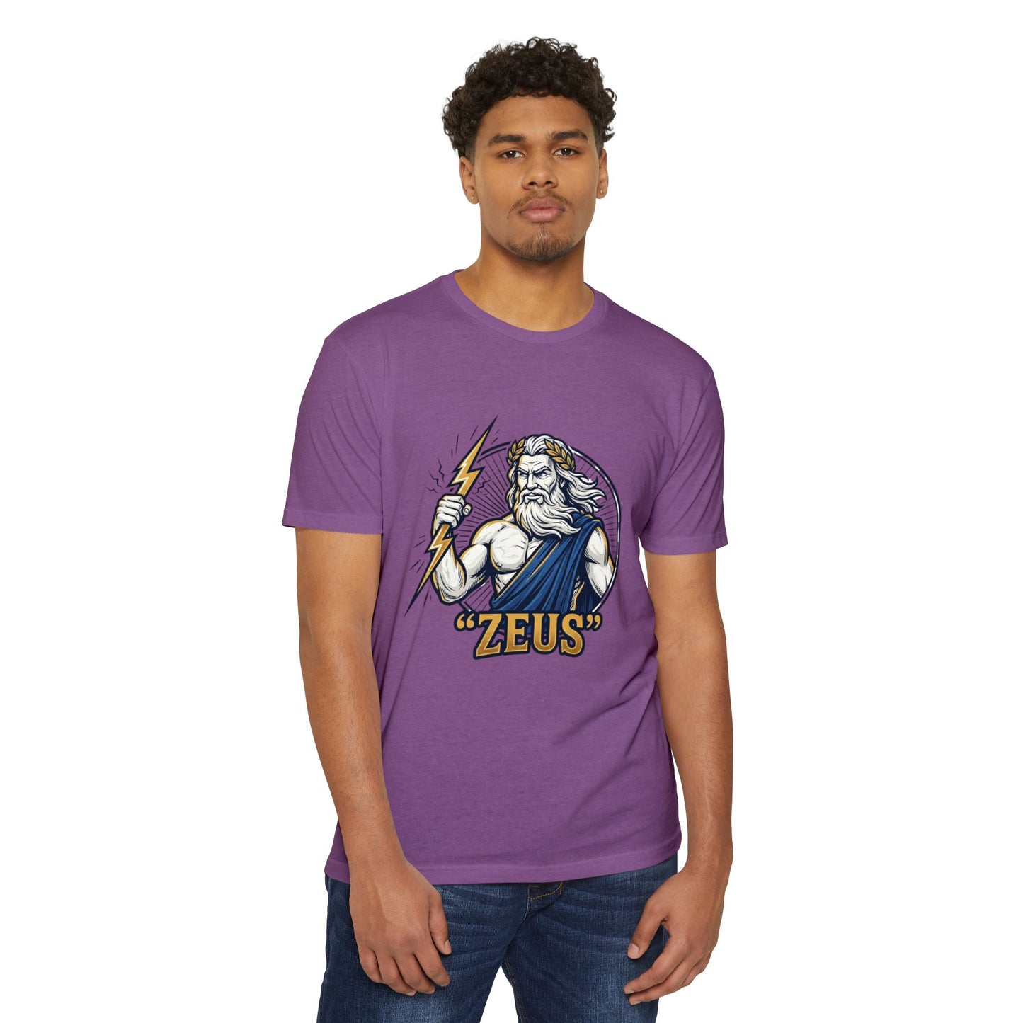 Zeus Lightning Graphic T‑Shirt — Mythology Greek God Tee