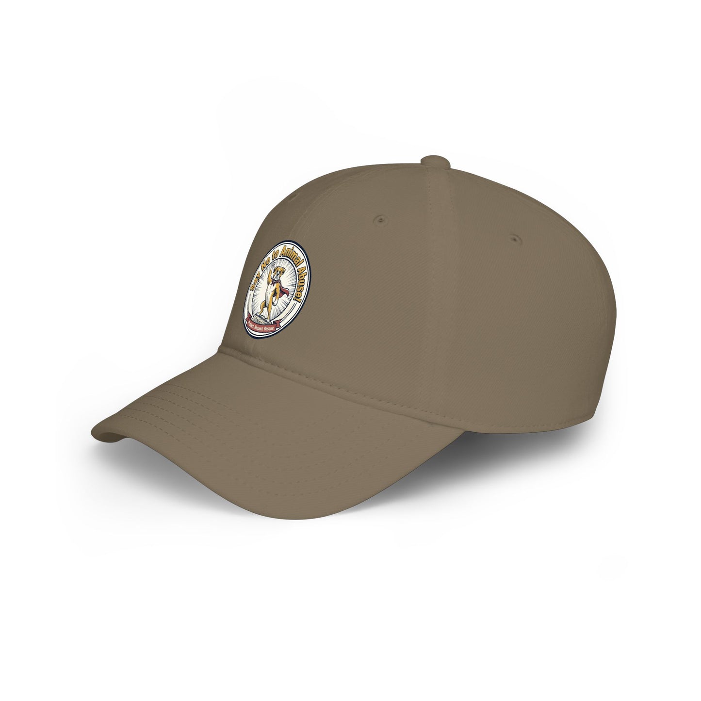 Embroidered Golden Retriever Patch Baseball Cap — Low Profile Red Dog Lover Hat