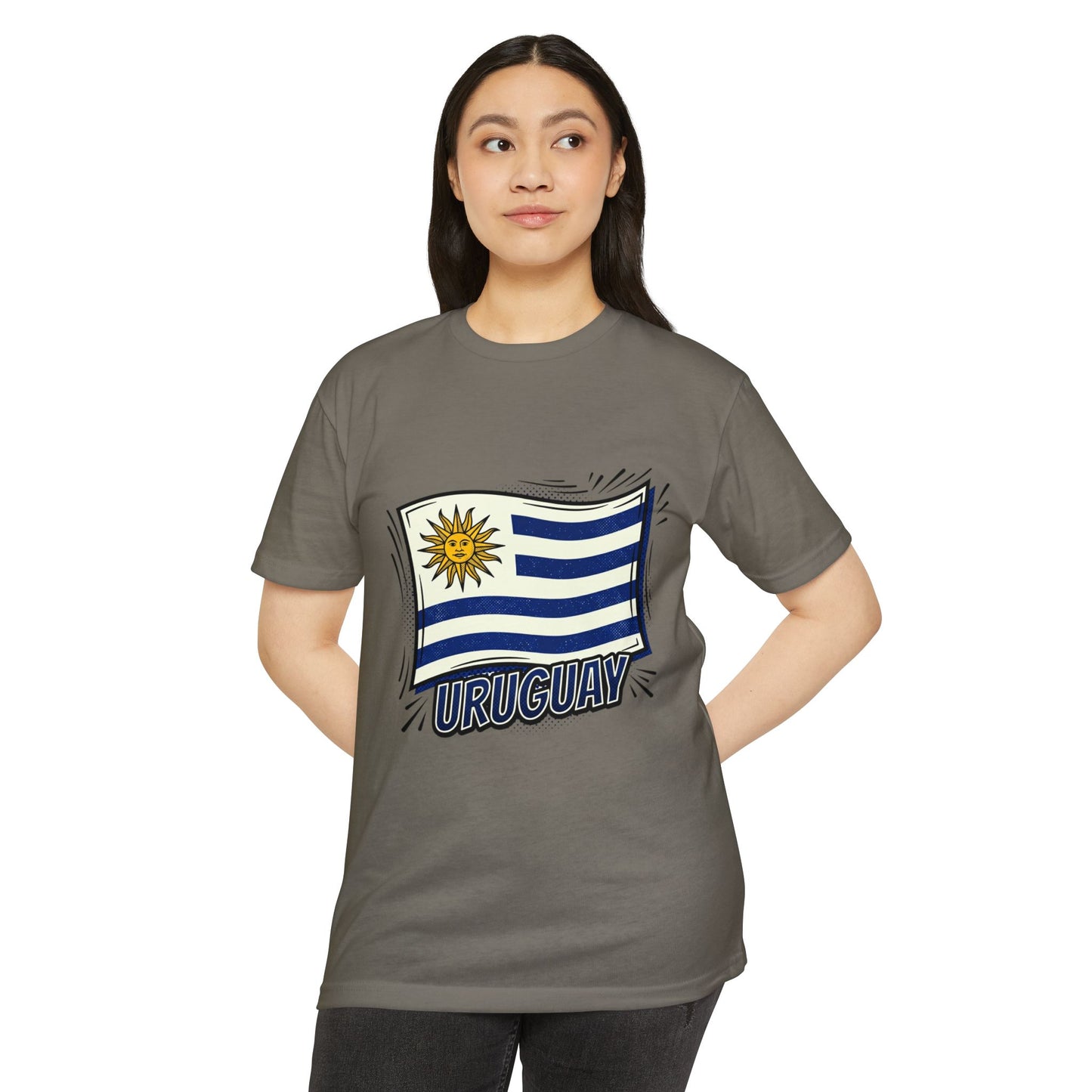 Uruguay Flag Retro Sun & Stripes T-Shirt