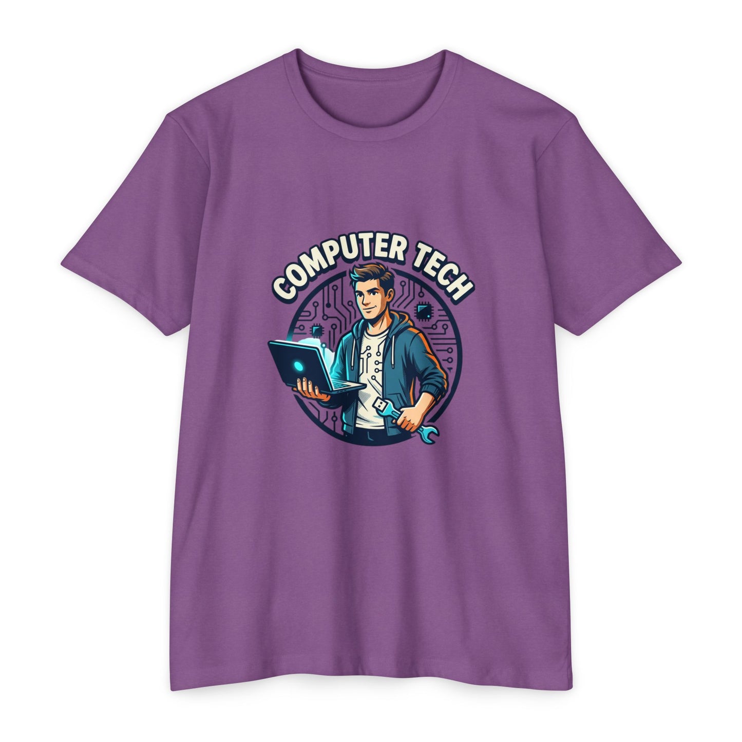 Computer Tech T-Shirt — Retro IT Technician Graphic Tee