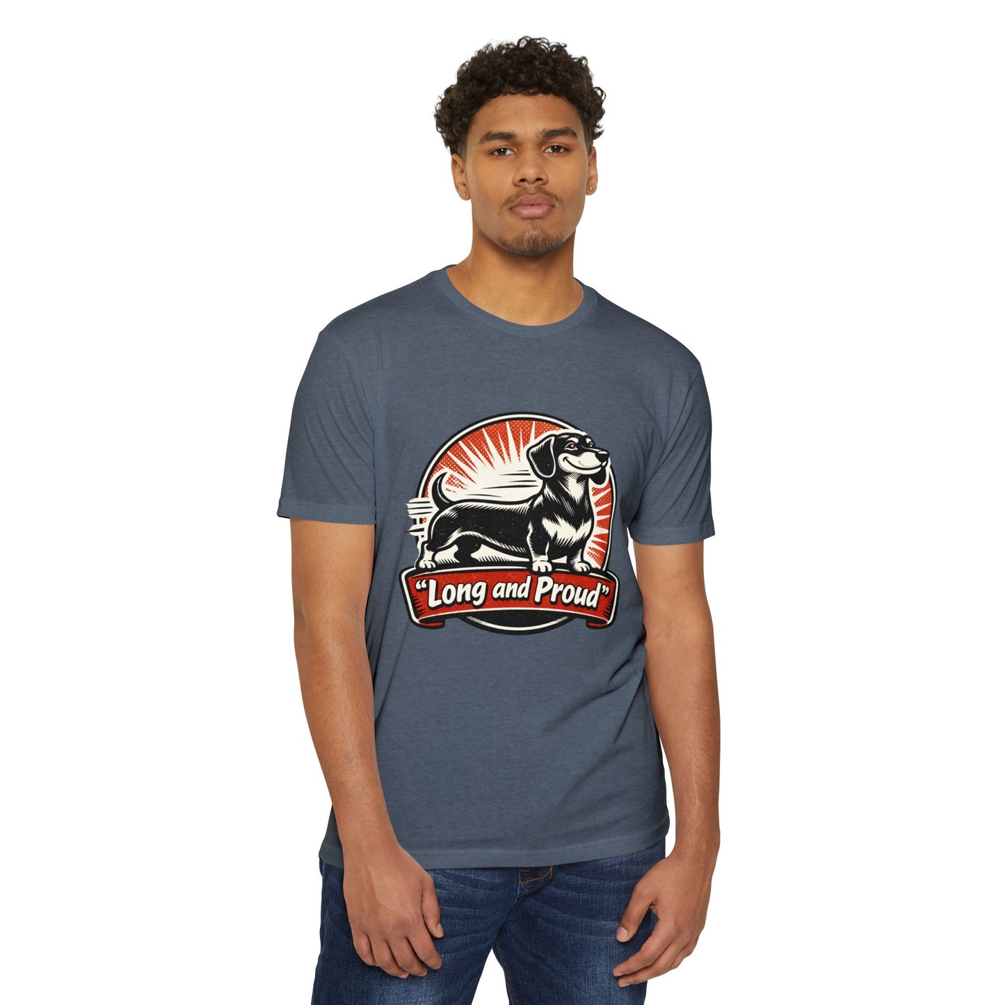 Long and Proud Dachshund T-Shirt — Cute Retro Wiener Dog Tee