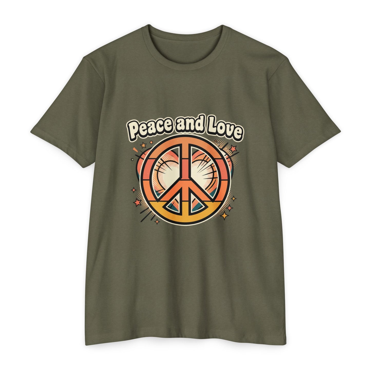 Peace and Love Vintage Peace Sign T-Shirt