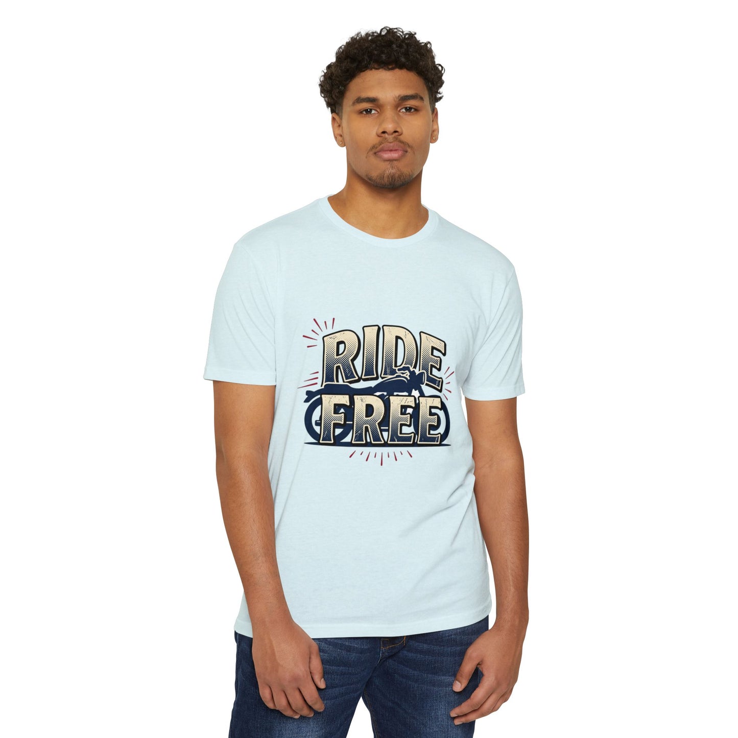 Ride Free Motorcycle T-Shirt — Vintage Biker Graphic Tee