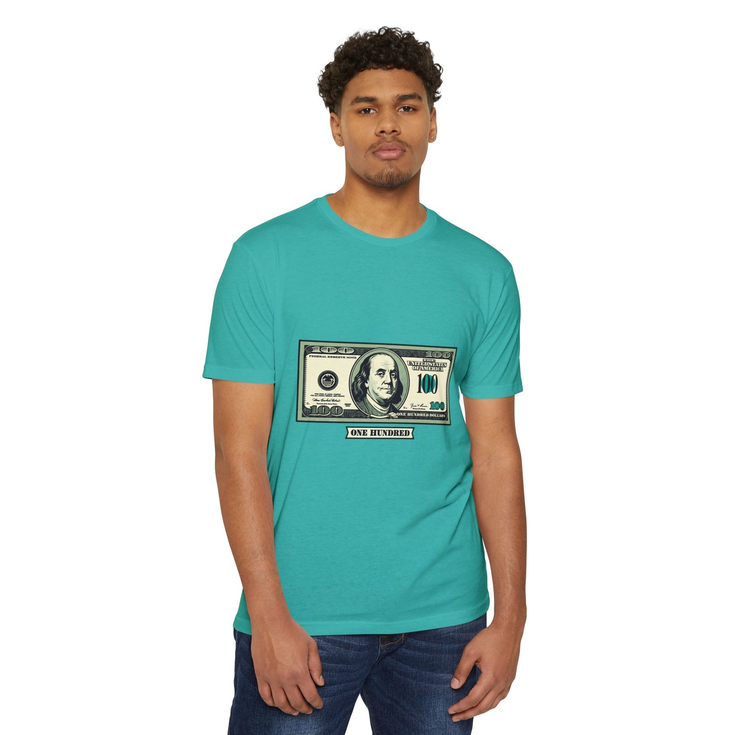 100 Dollar Bill Graphic T-Shirt — Money Print Tee