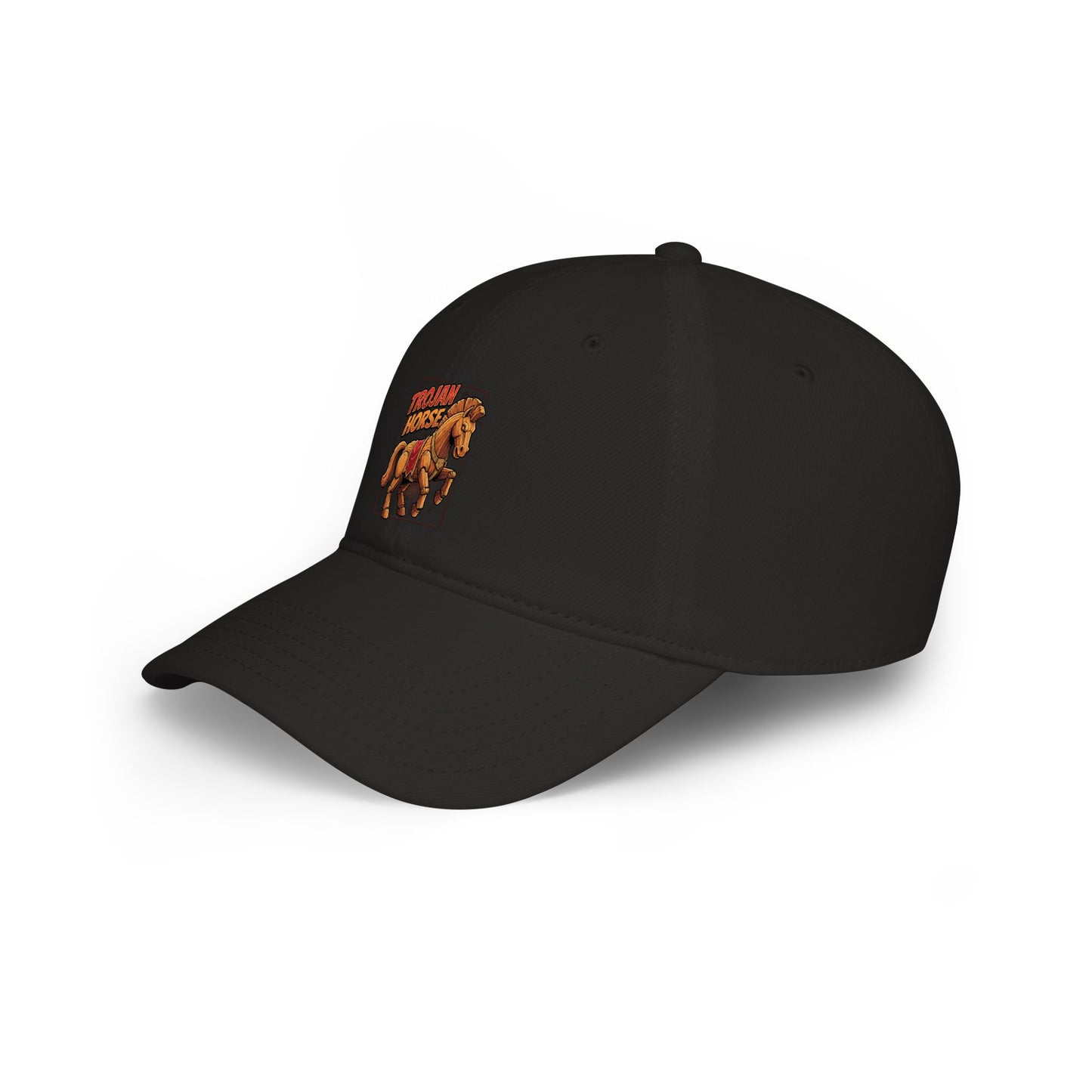Horse Rider Vintage Patch Baseball Cap — Low Profile Equestrian Hat