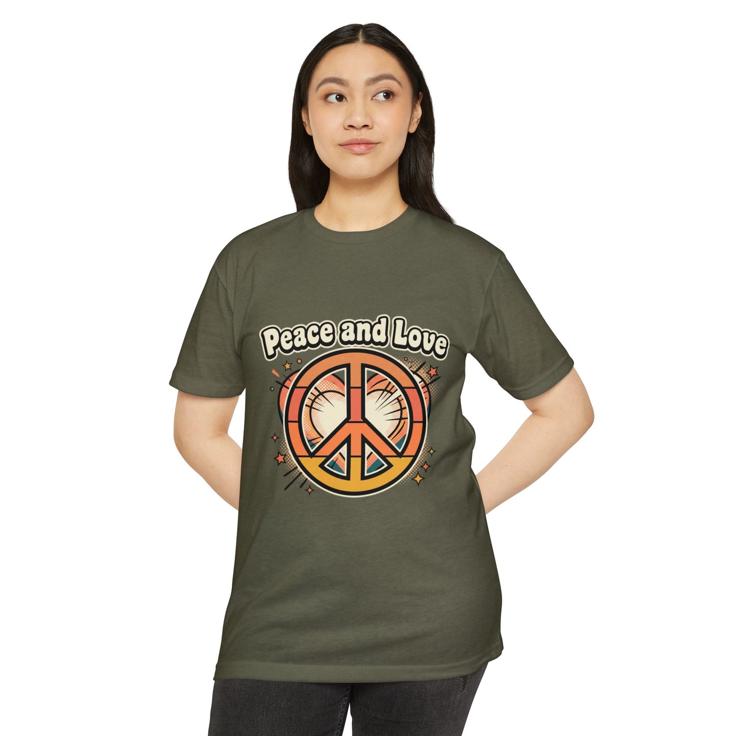 Peace and Love Vintage Peace Sign T-Shirt