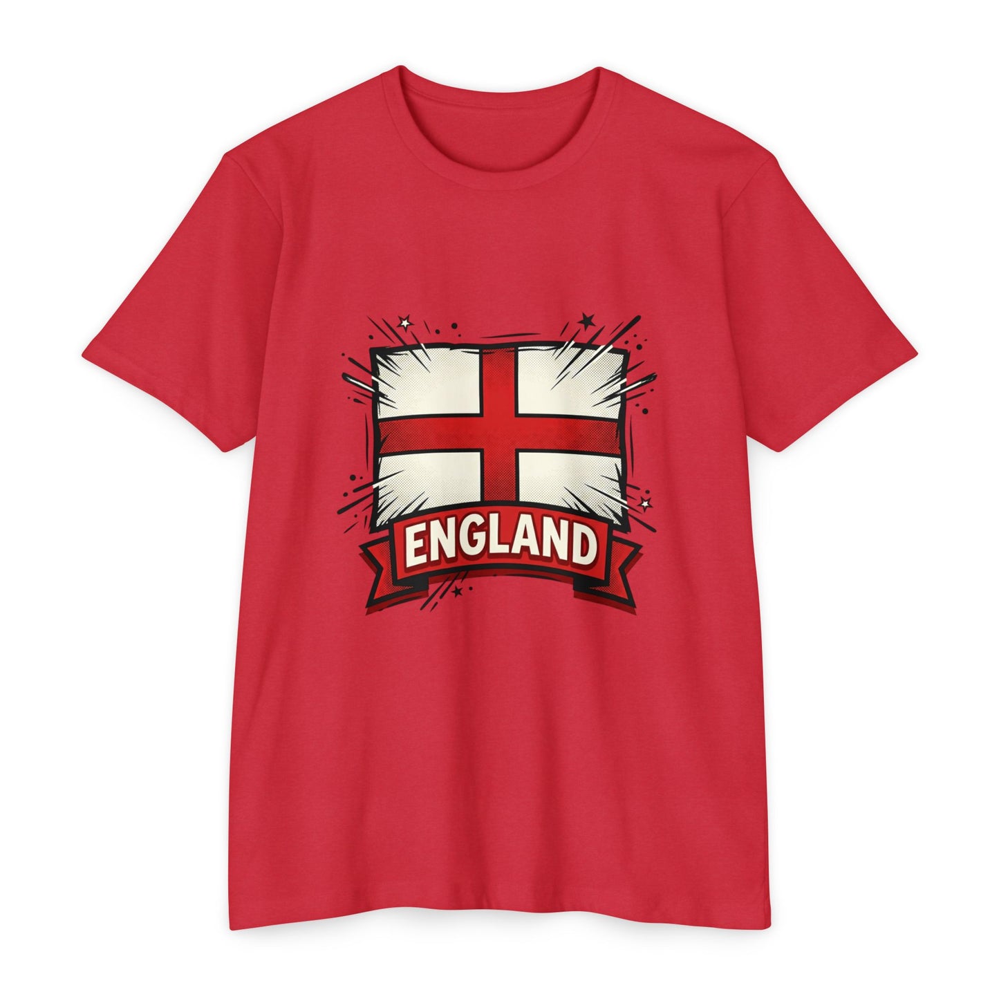 England St. George Cross T-Shirt — Flag Graphic Tee for Fans & Supporters