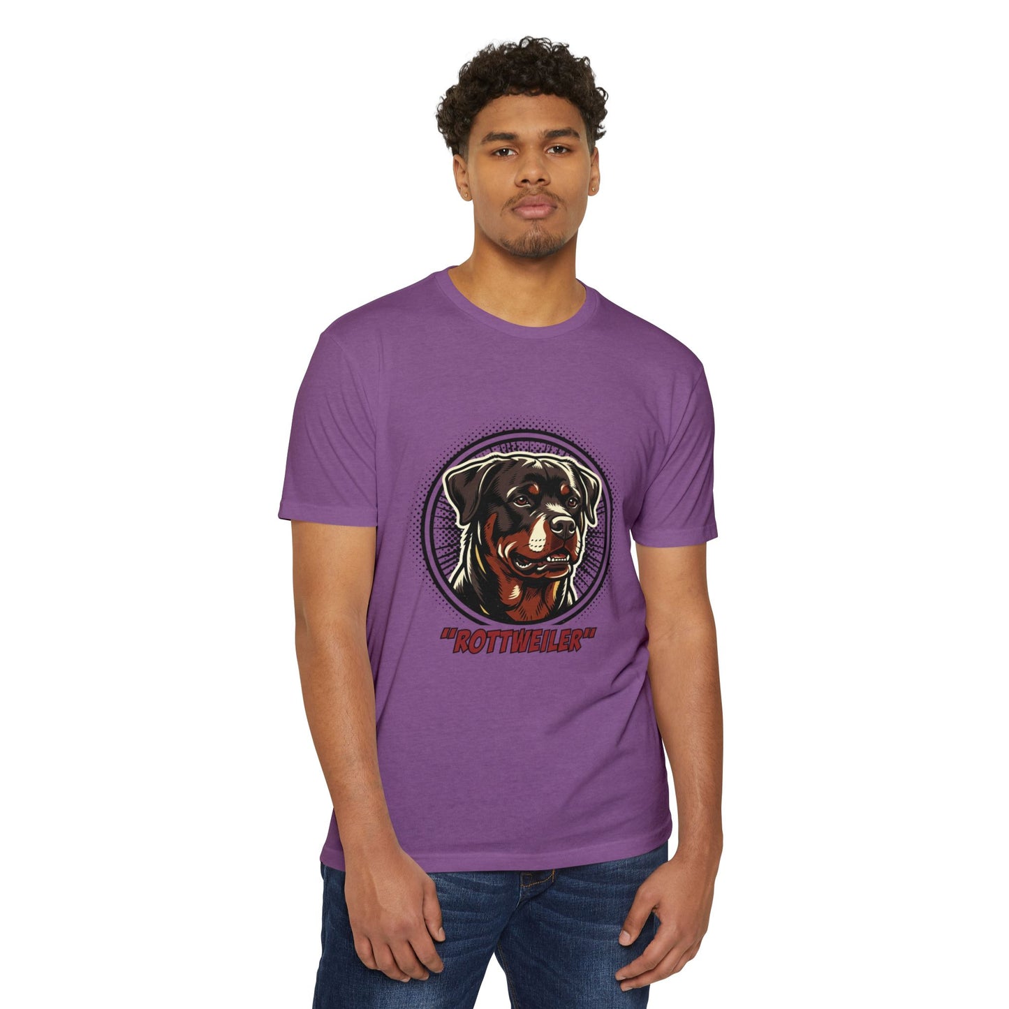 Rottweiler Vintage Portrait T-Shirt — Retro Dog Graphic Tee