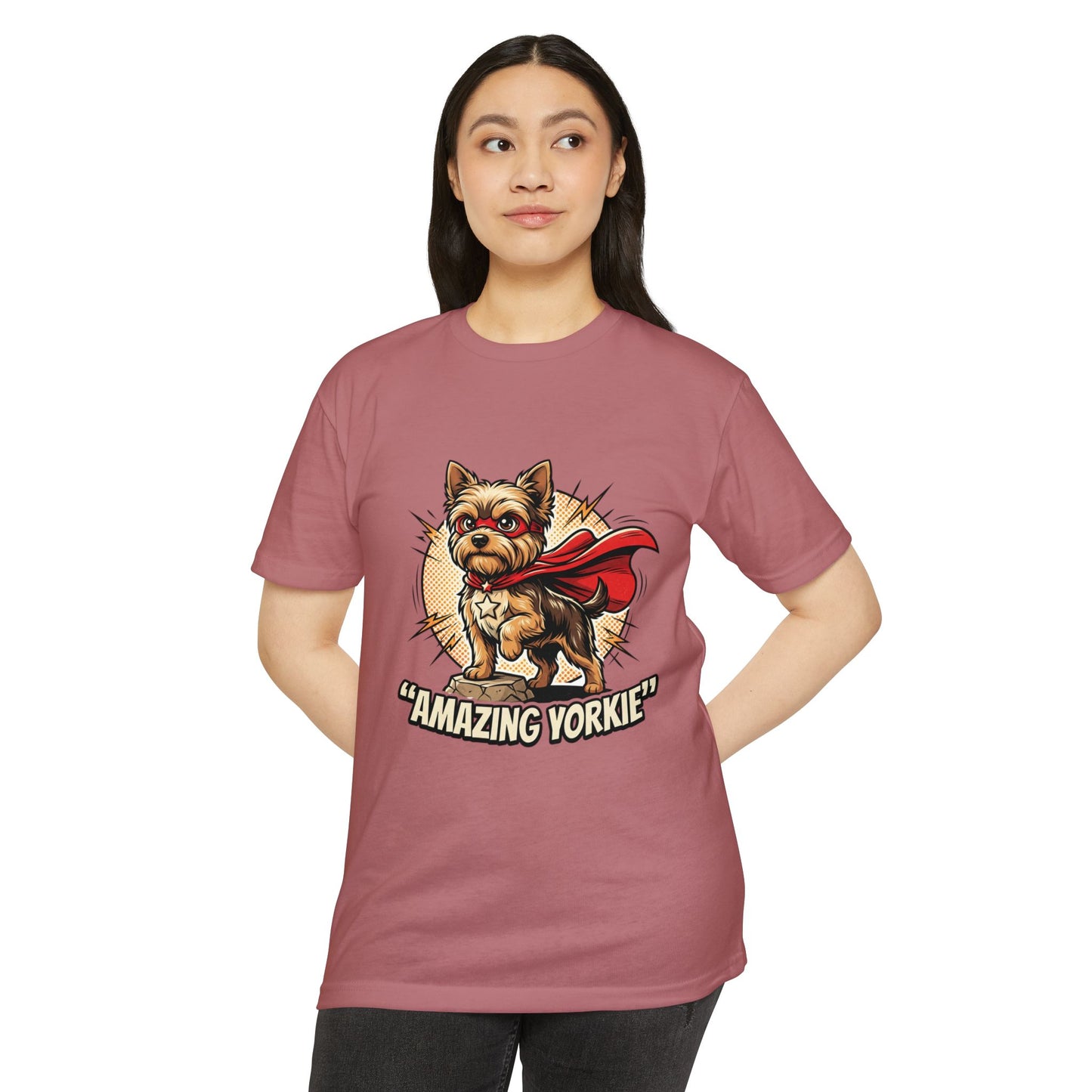 Yorkie Superhero T-Shirt — Cute Yorkshire Terrier Graphic Tee