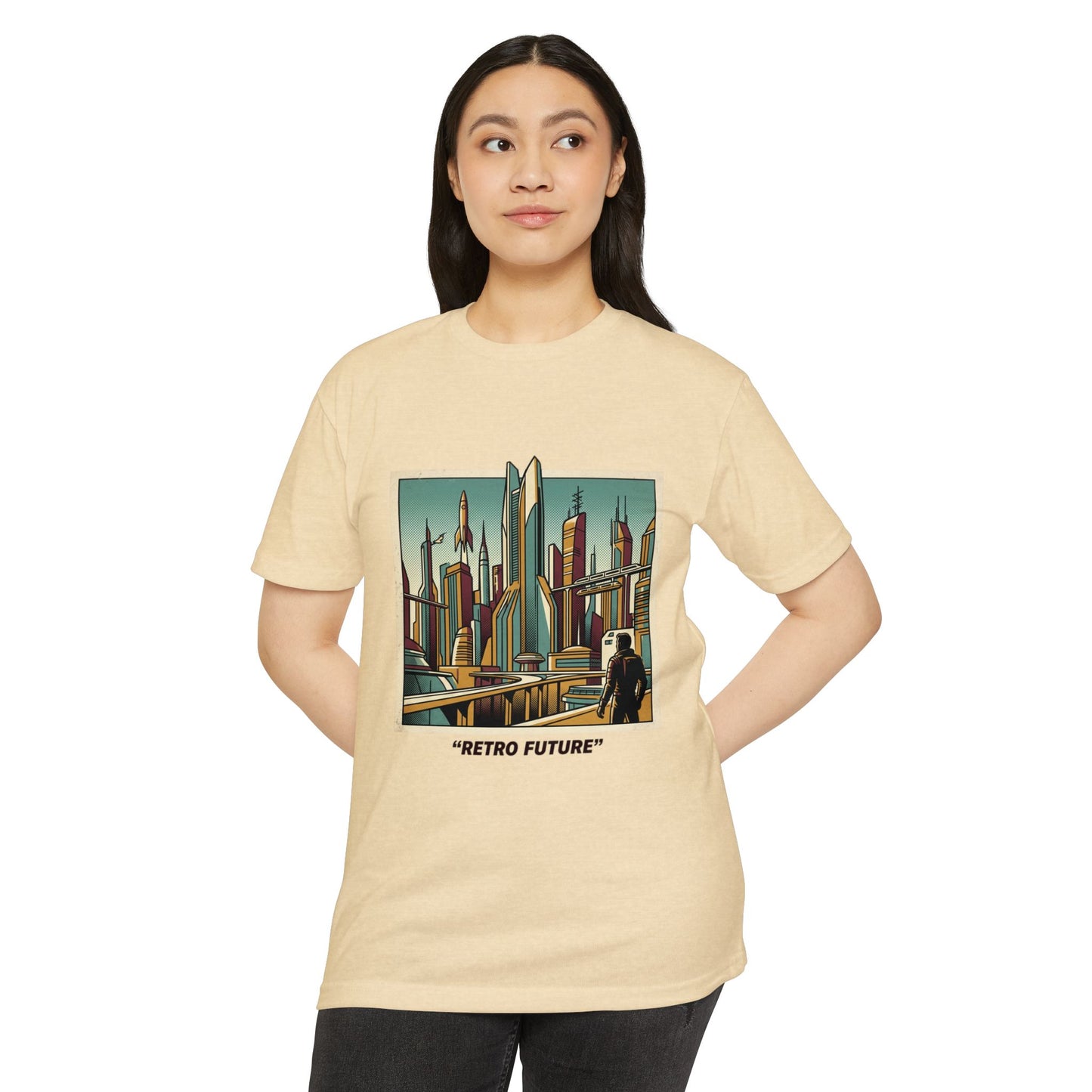 Retro Future Vintage Sci‑Fi City T‑Shirt