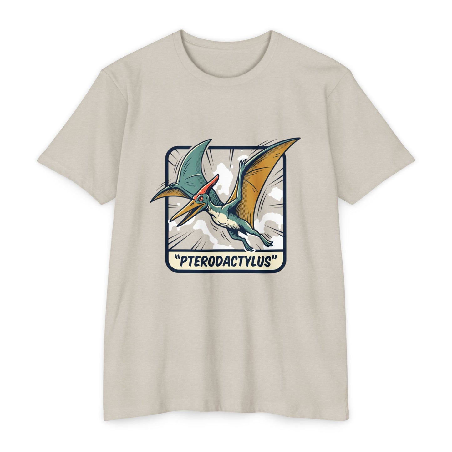Vintage Pterodactylus Dino T-Shirt — Retro Dinosaur Graphic Tee