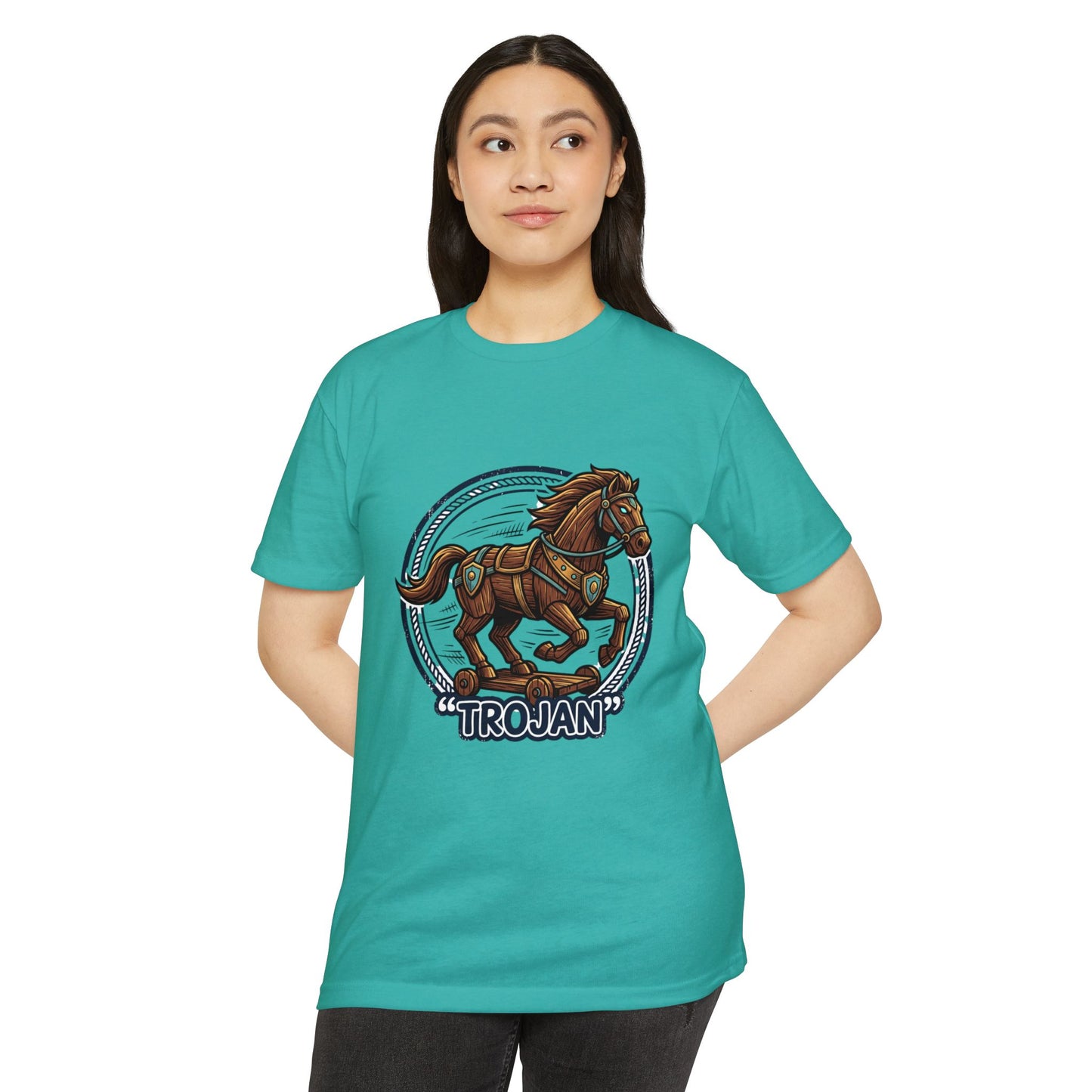 Trojan Horse Vintage Equestrian Logo T-Shirt