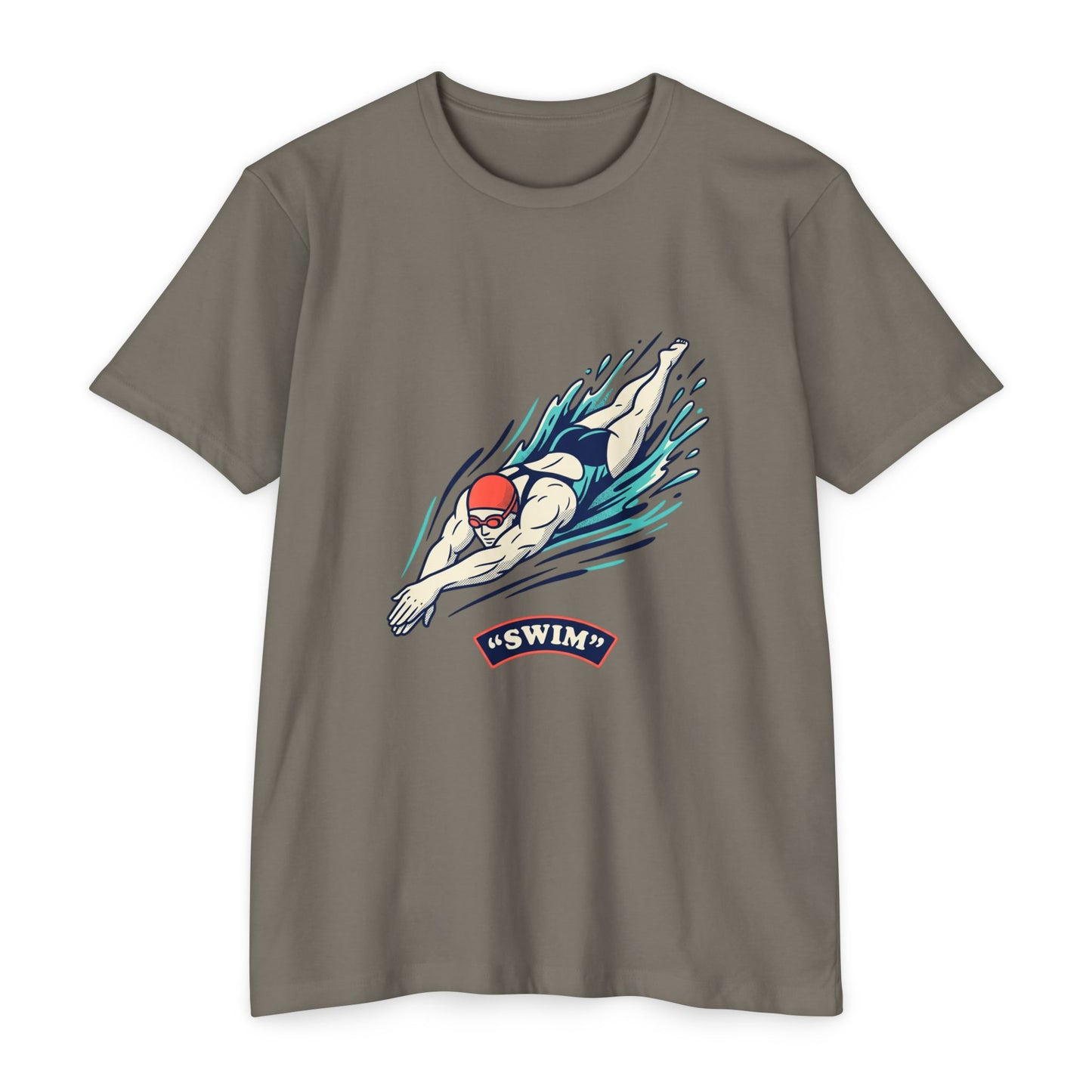 Swimmer Dive T-Shirt — "Swim" Graphic Athletic Tee