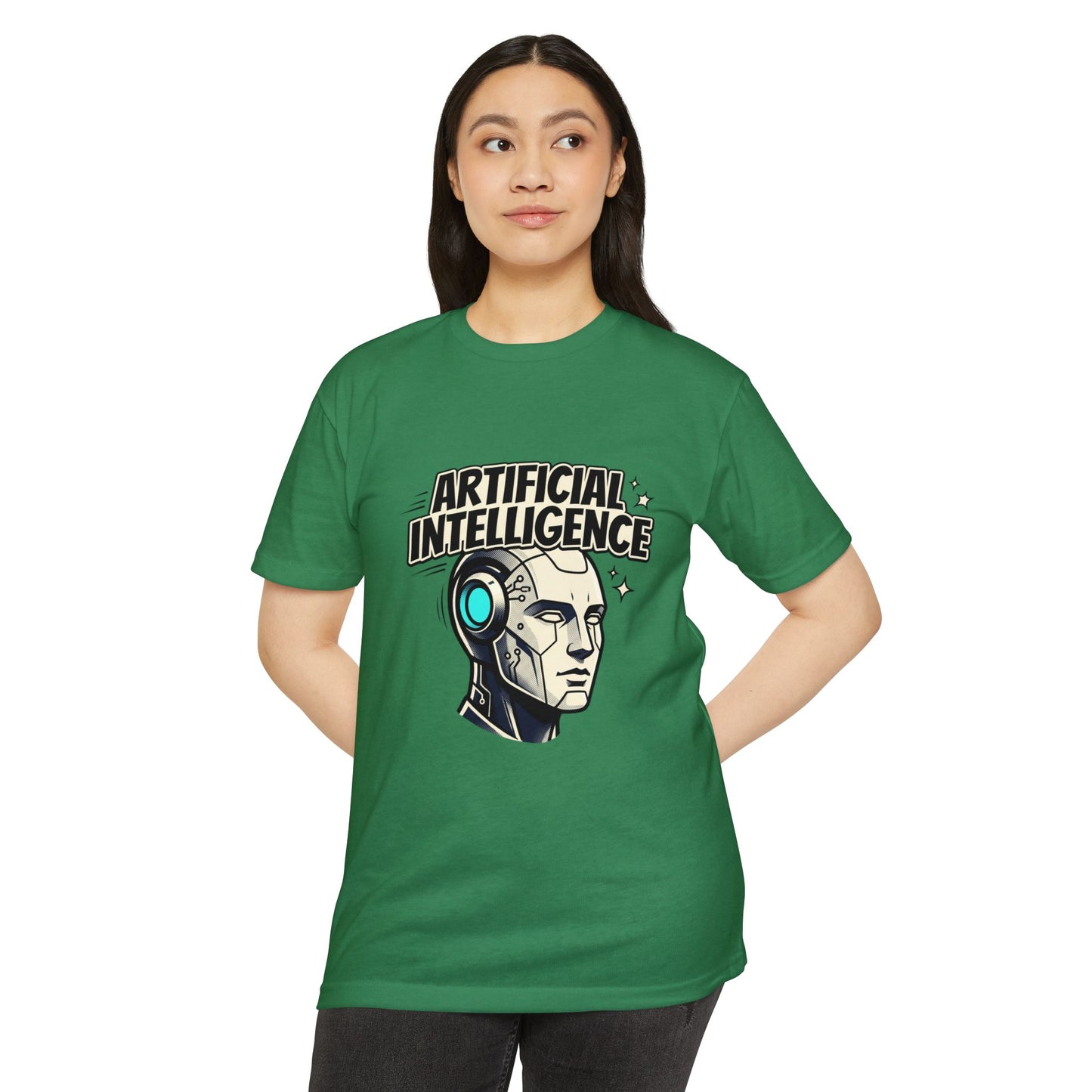 Artificial Intelligence Robot Tee — AI Head Graphic T-Shirt