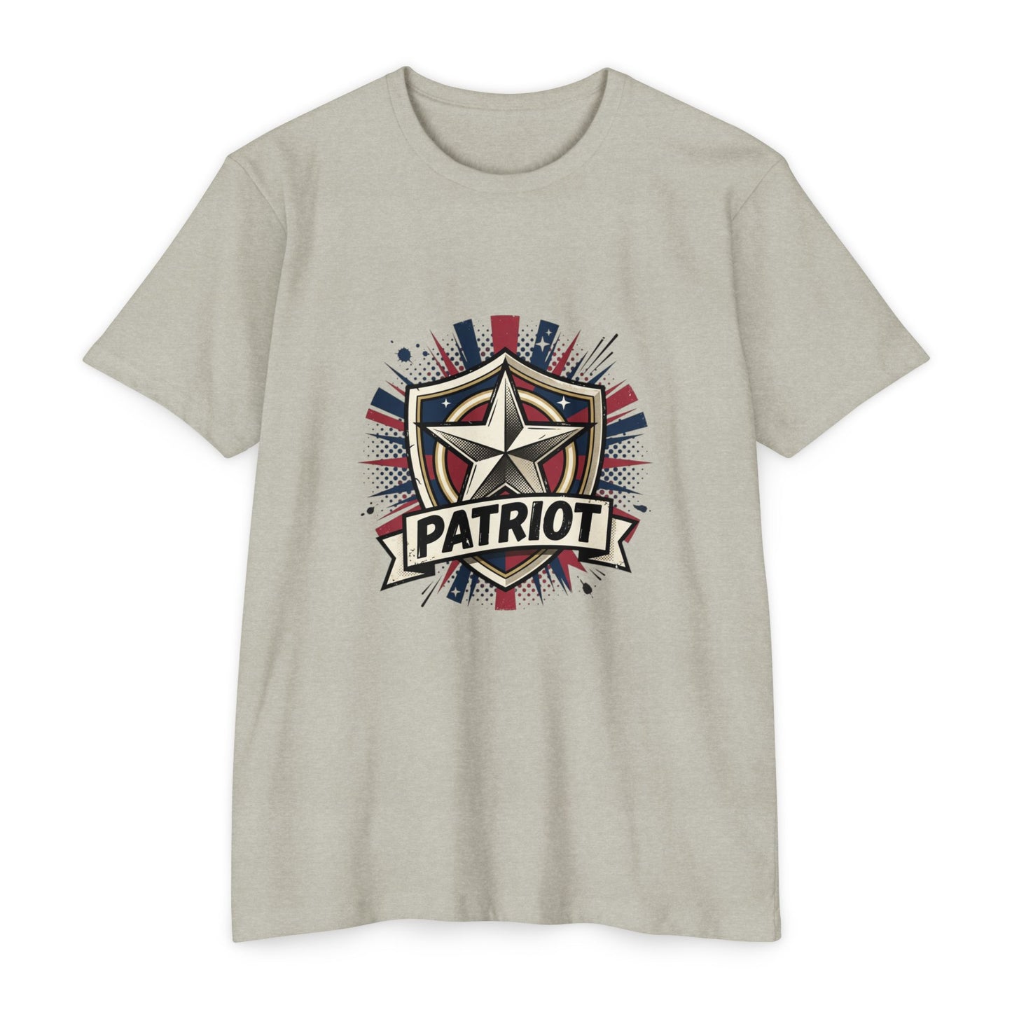Patriot Shield T-Shirt — Vintage American Star Graphic Tee