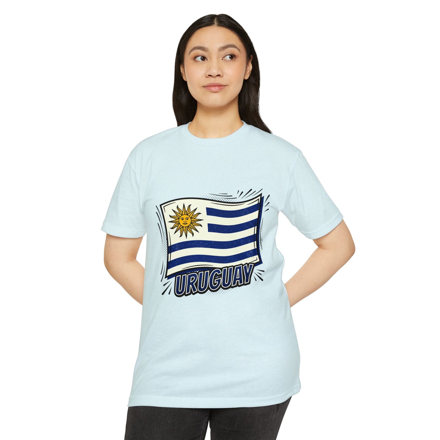 Uruguay Flag Retro Sun & Stripes T-Shirt
