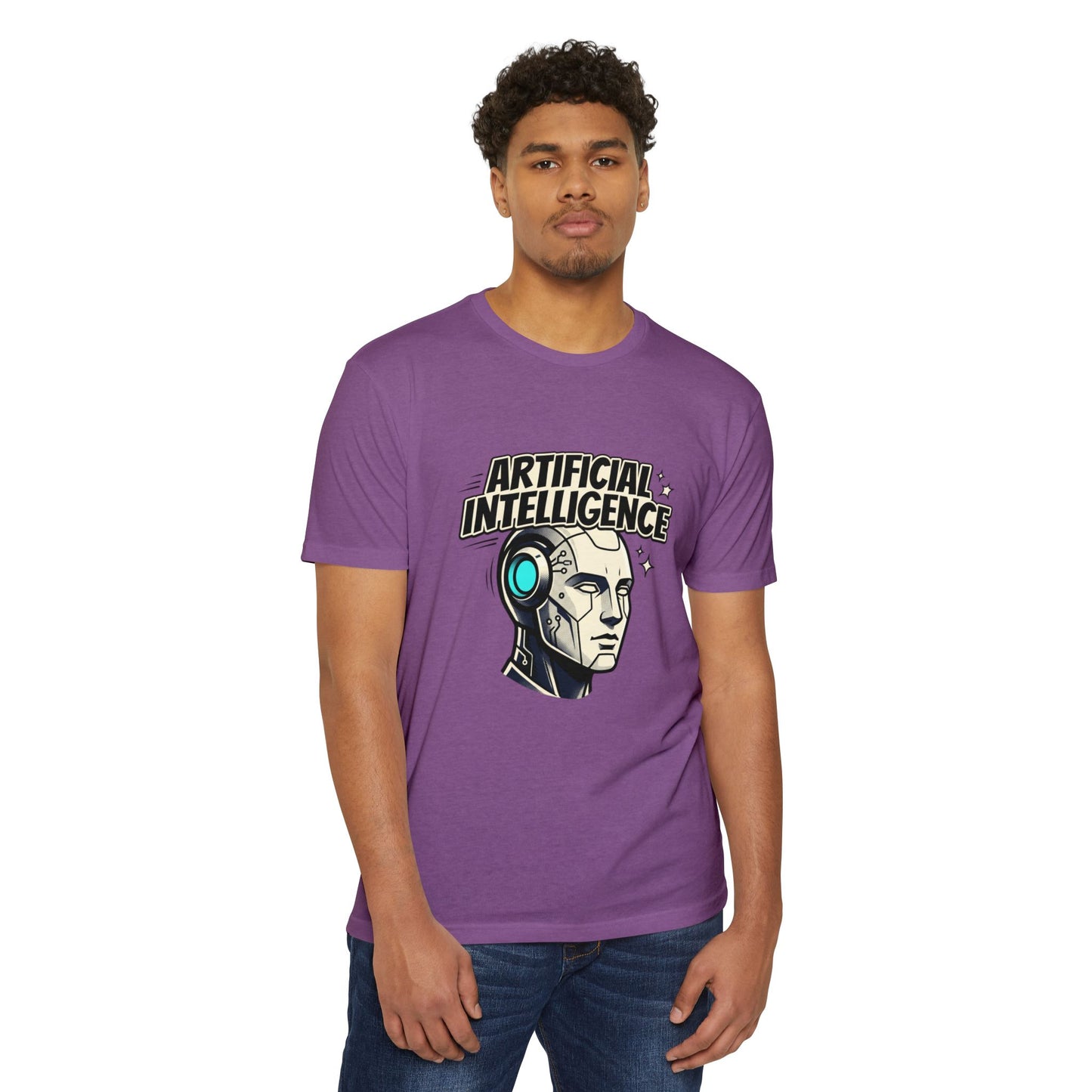 Artificial Intelligence Robot Tee — AI Head Graphic T-Shirt