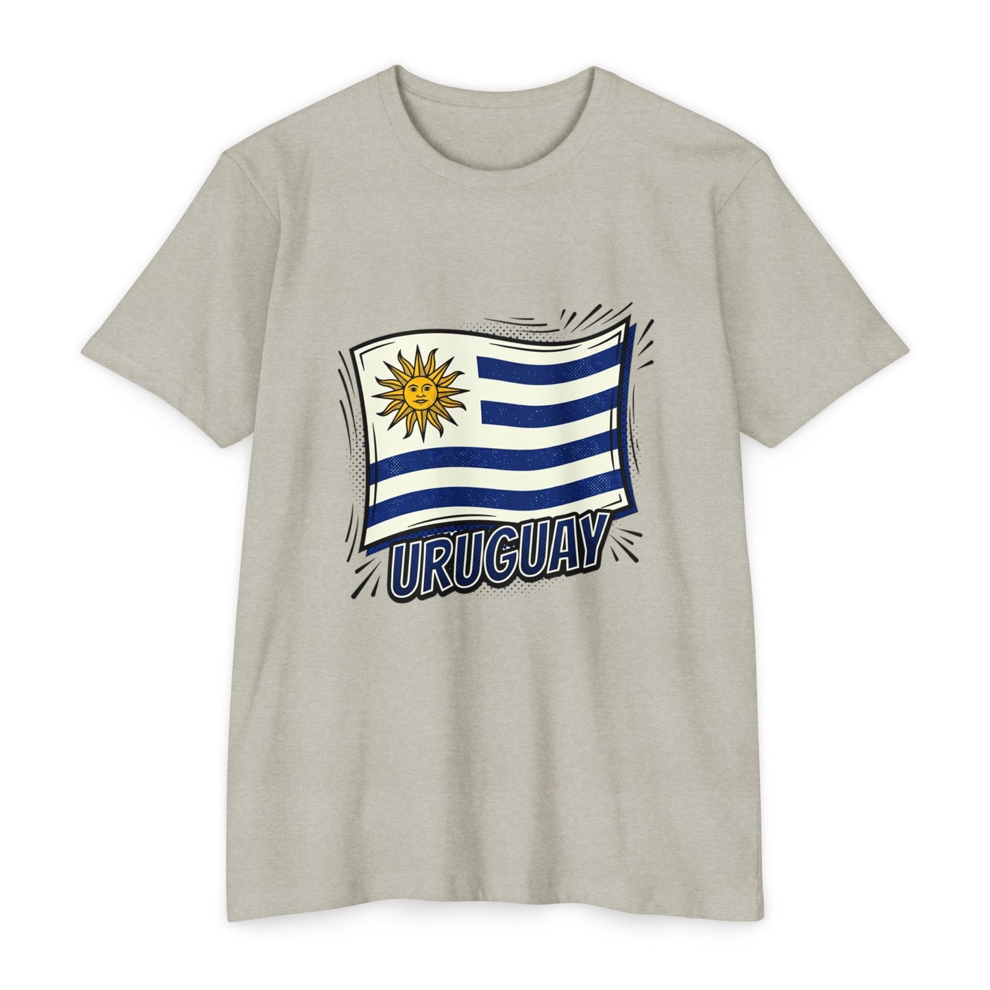 Uruguay Flag Retro Sun & Stripes T-Shirt