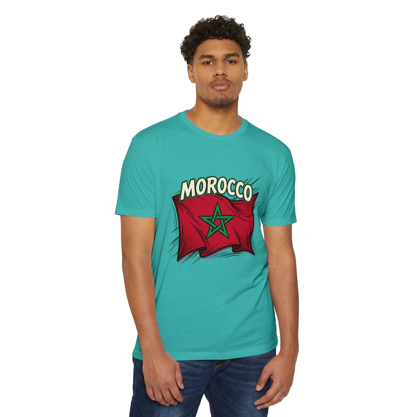 Morocco Flag Vintage Graphic T-Shirt — Moroccan Pride Tee