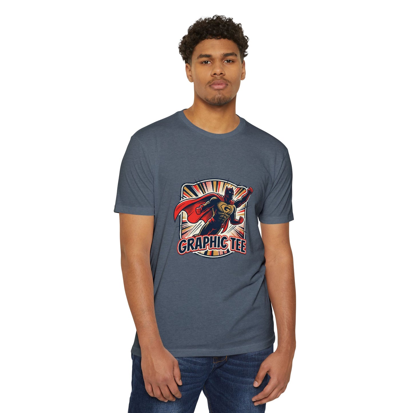 Retro Superhero Graphic Tee — Vintage Comic T-Shirt