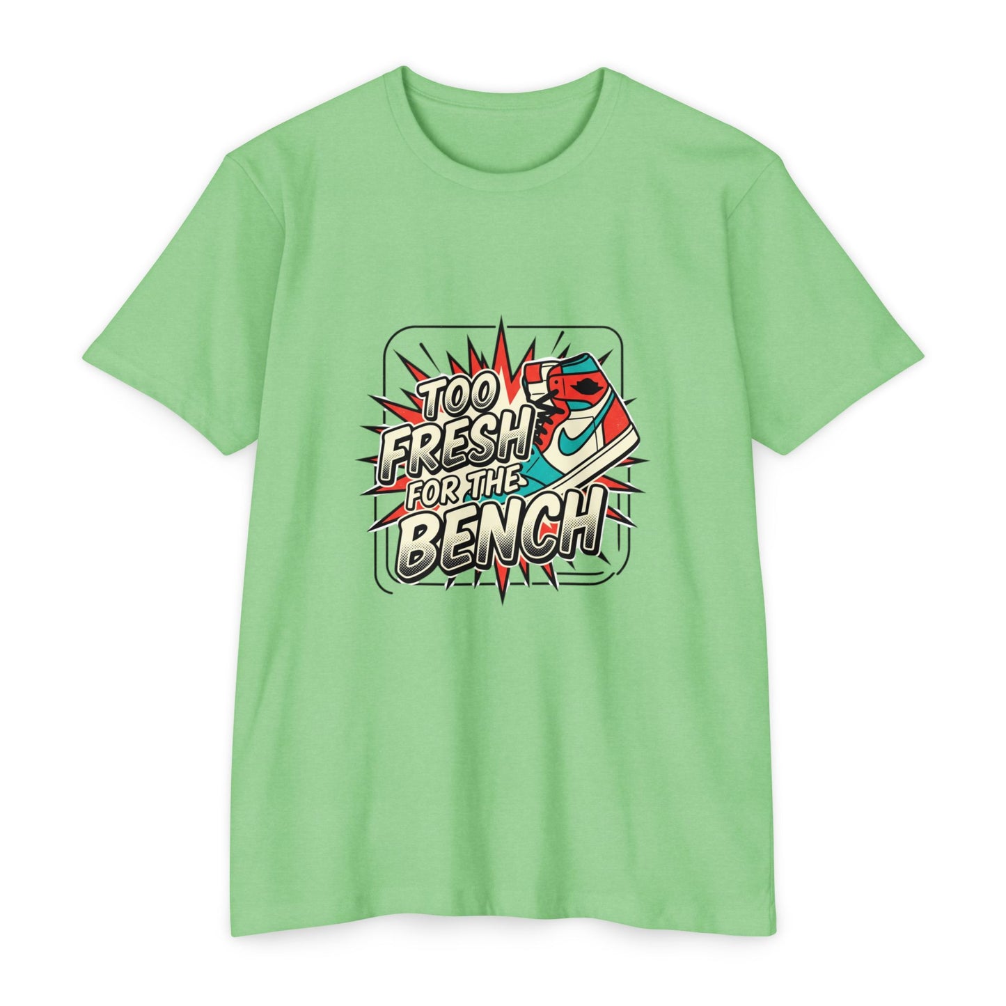 Too Fresh For The Bench Retro Sneaker T-Shirt