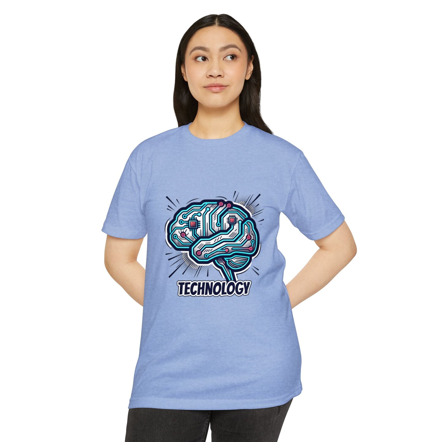 Tech Circuit Brain T-Shirt — Technology Graphic Tee