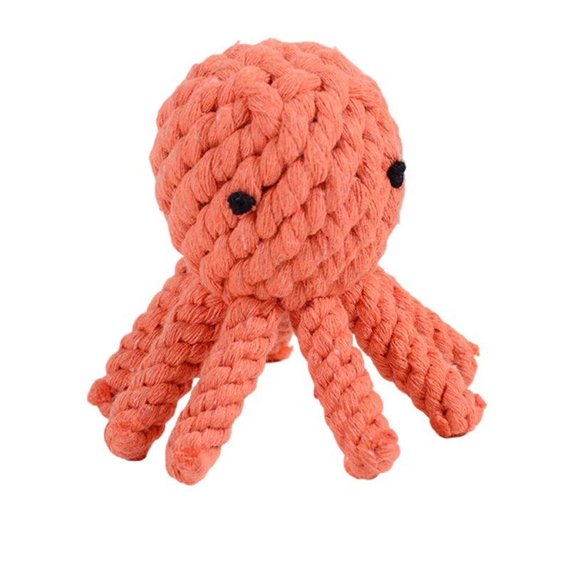 Dog Rope Toy Cartoon Animal Dog Chew Toys for Small Large Dogs Cats Molar Cleaning Teeth Toy Bite Resistance Puppy Pet Supplies