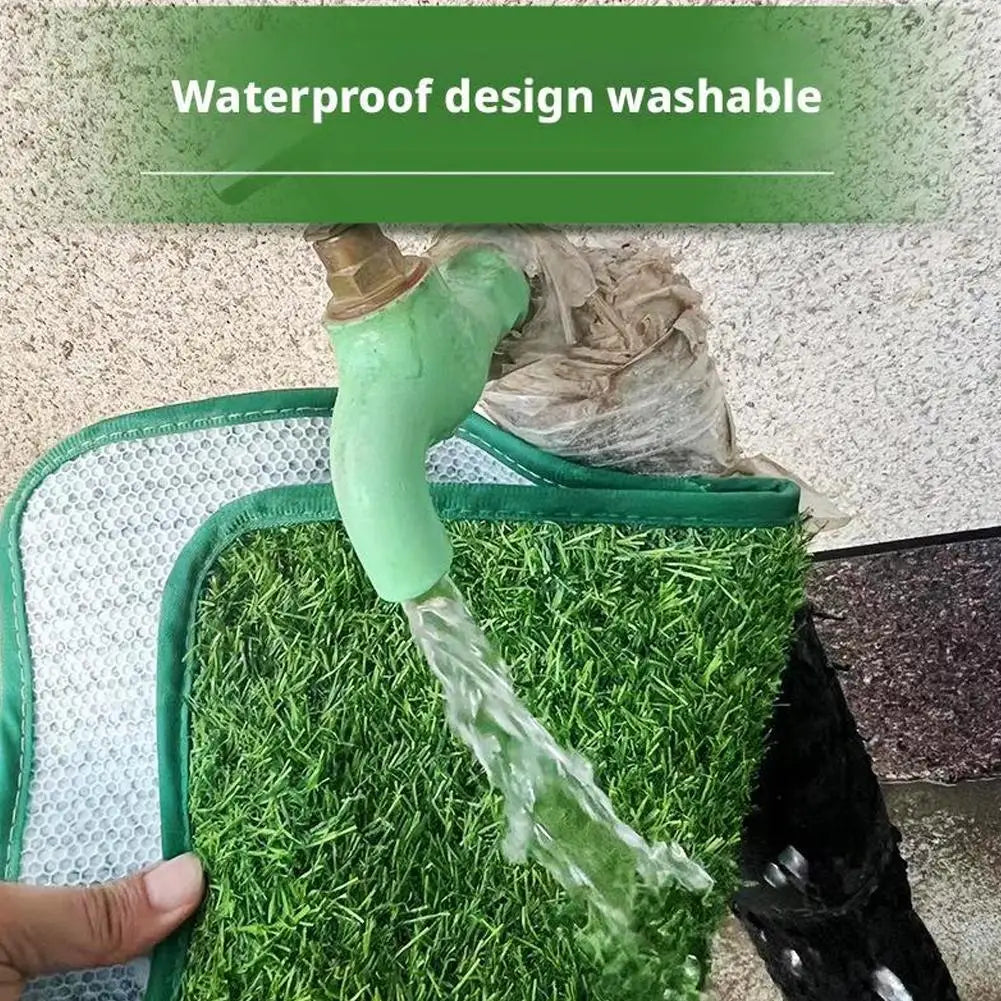 1pcs Pet Artificial Lawn Mat For Training Puppy Pee Indoor Outdoor Leak Proof Easy Clean Washable Non Slip Dogs Toilet Tray Tool