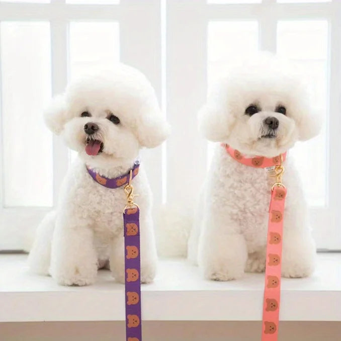 Pet collar, V-neck, cat, dog leash, dog walking decoration, cute, soft, durable