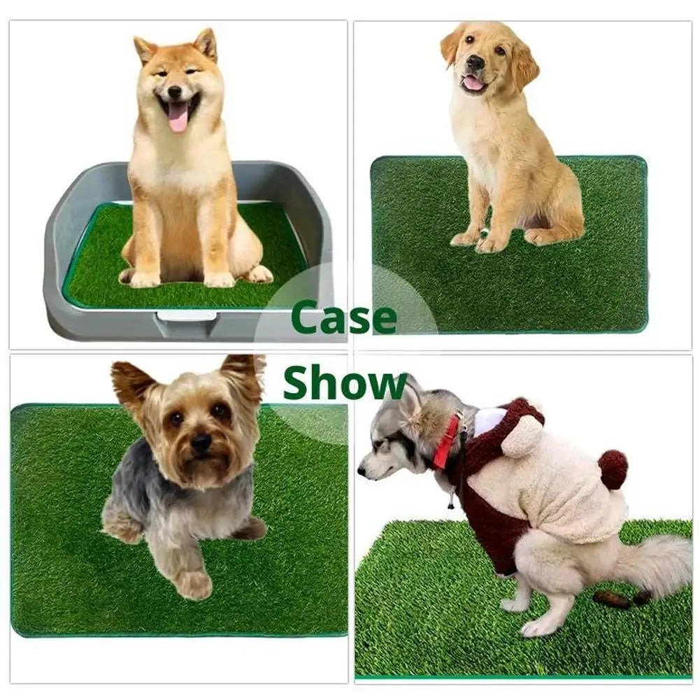 1pcs Pet Artificial Lawn Mat For Training Puppy Pee Indoor Outdoor Leak Proof Easy Clean Washable Non Slip Dogs Toilet Tray Tool