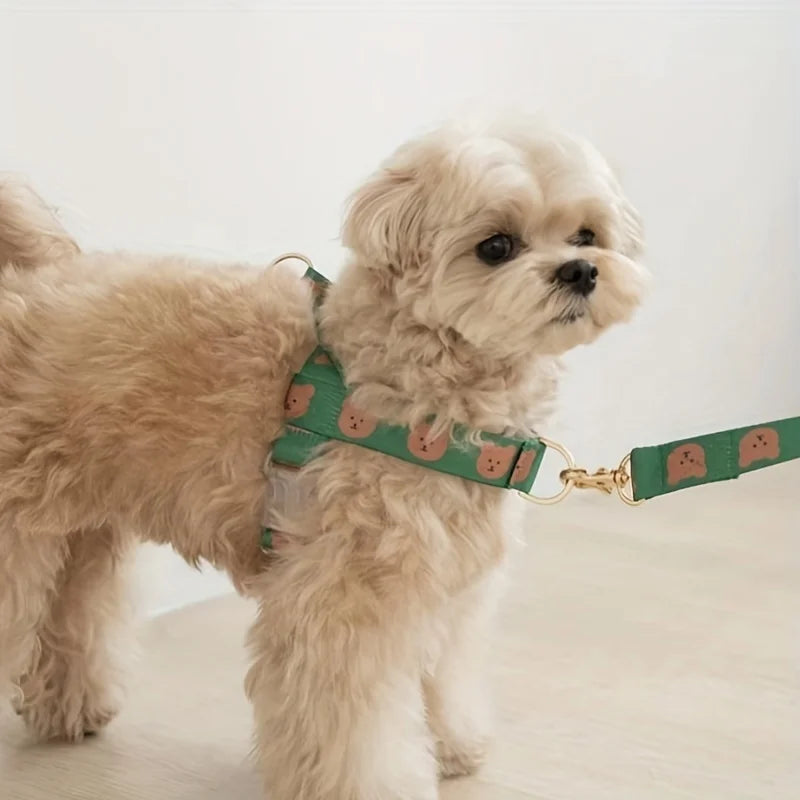 Pet collar, V-neck, cat, dog leash, dog walking decoration, cute, soft, durable