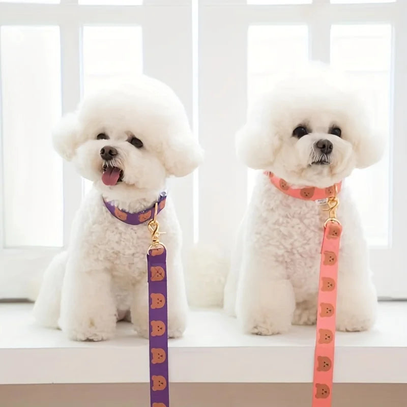 Pet collar, V-neck, cat, dog leash, dog walking decoration, cute, soft, durable