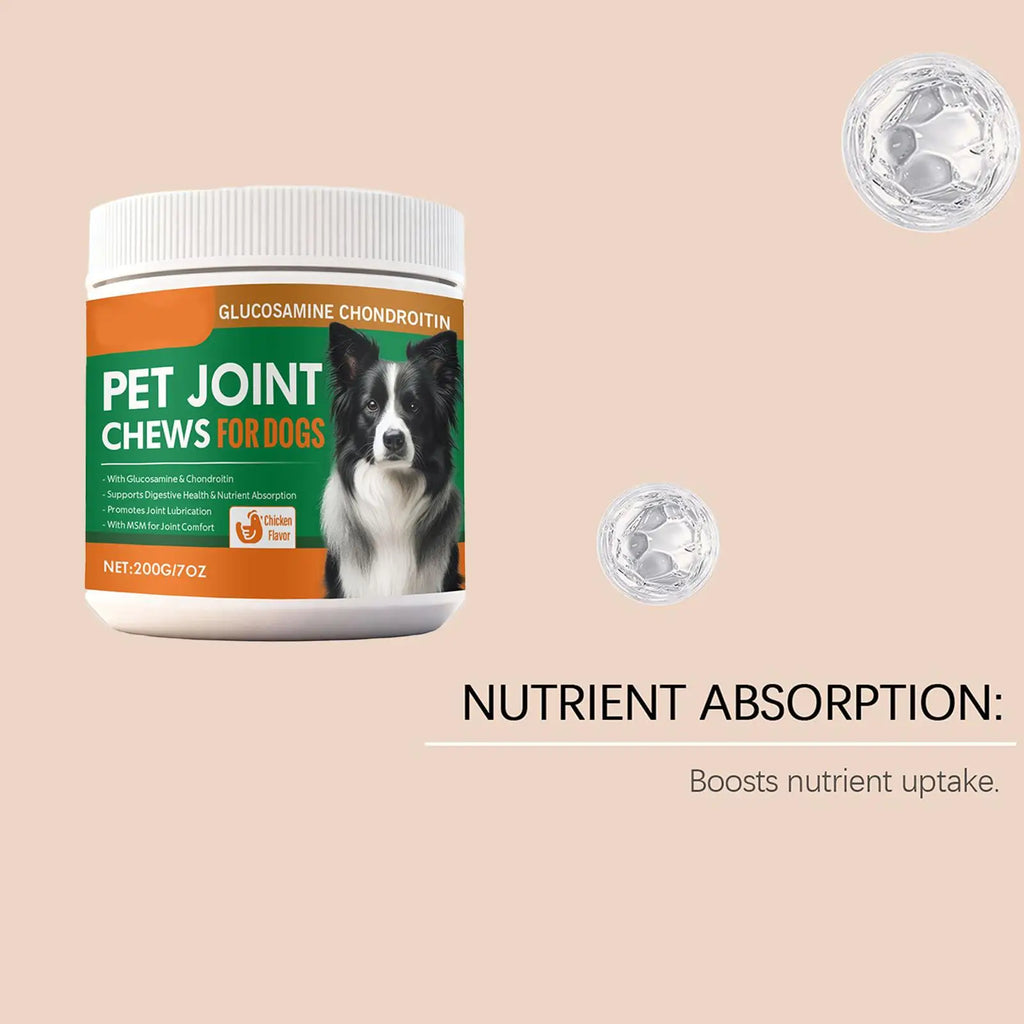 Dog Joint Supplement Chewable Pill Nutrient Pet 100-piece Joint Health For Dogs For Home Travel Daily Care Digestive Absorption