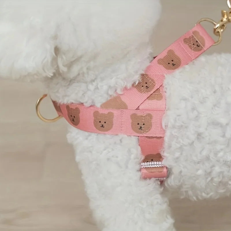 Pet collar, V-neck, cat, dog leash, dog walking decoration, cute, soft, durable