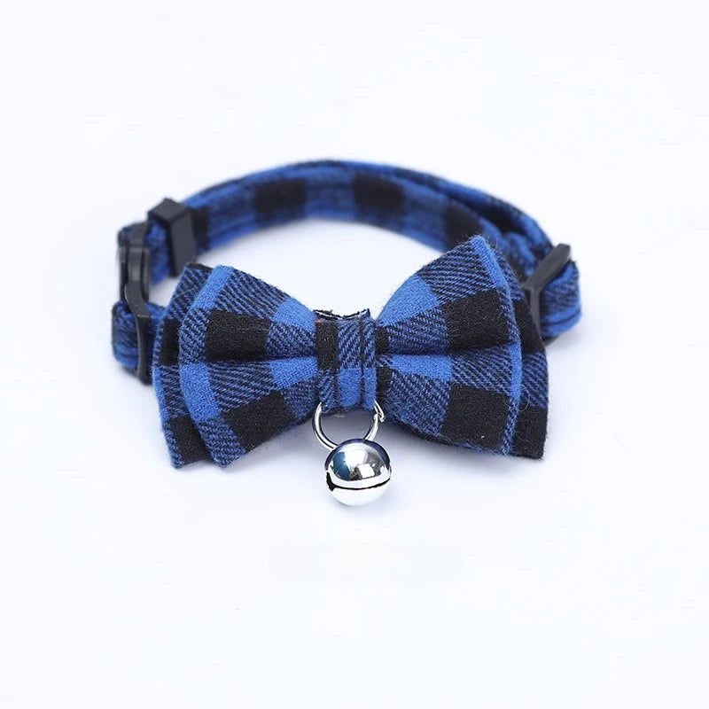 1PC Cute Cat Collar Small Puppy Cat Dog Collars Bow Kitten Collar Bowknot Necklace with Bell for Dog Cat Chihuahua Pet Supplies