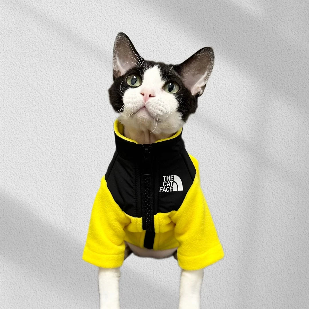 Fashion Handmade Sphynx Cat Clothes Soft Kitten Cat Jacket Luxury Warm Costumes For Sphinx Devon Cat ropa para gato